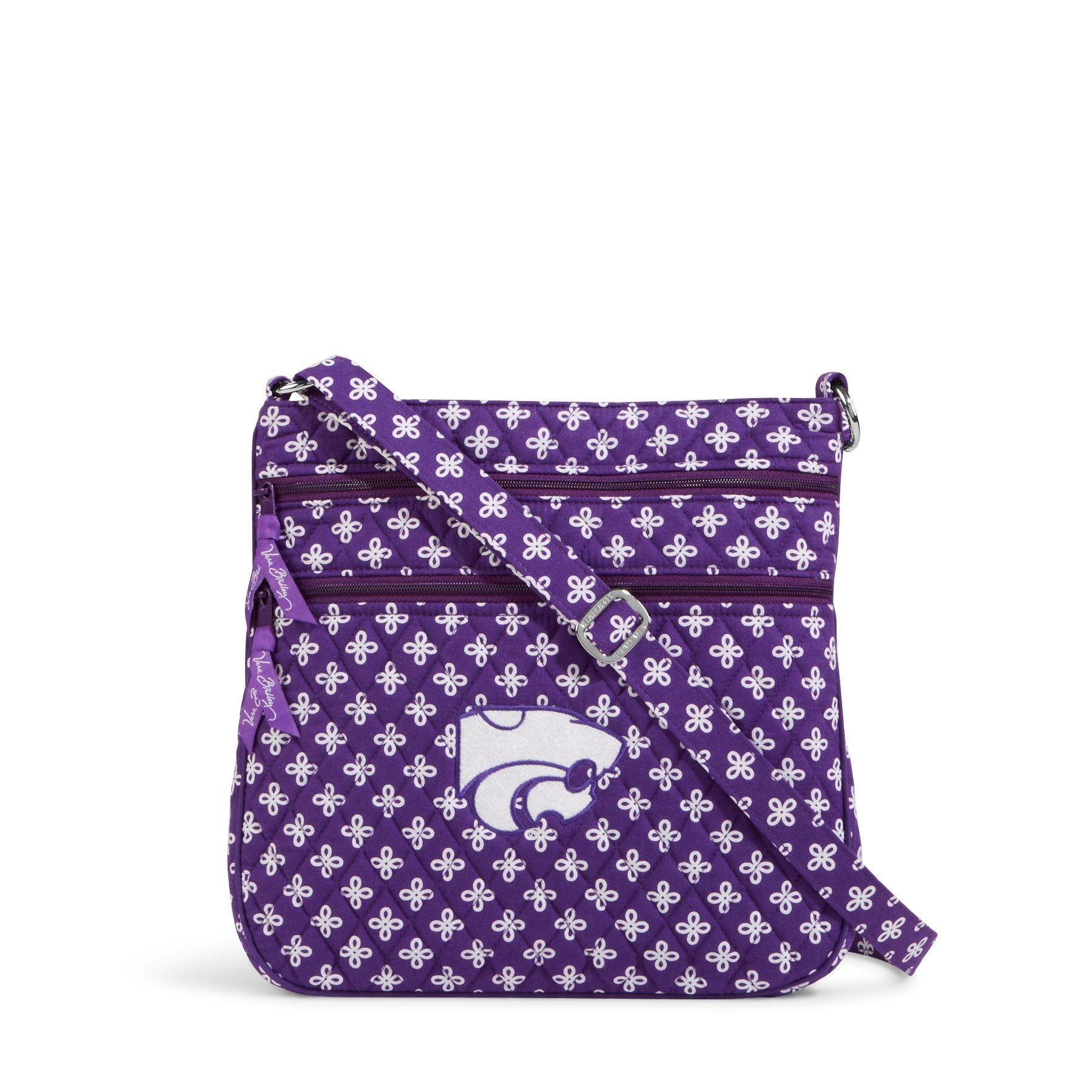 Vera Bradley Collegiate Triple Zip Hipster Crossbody Bag Crossbody in