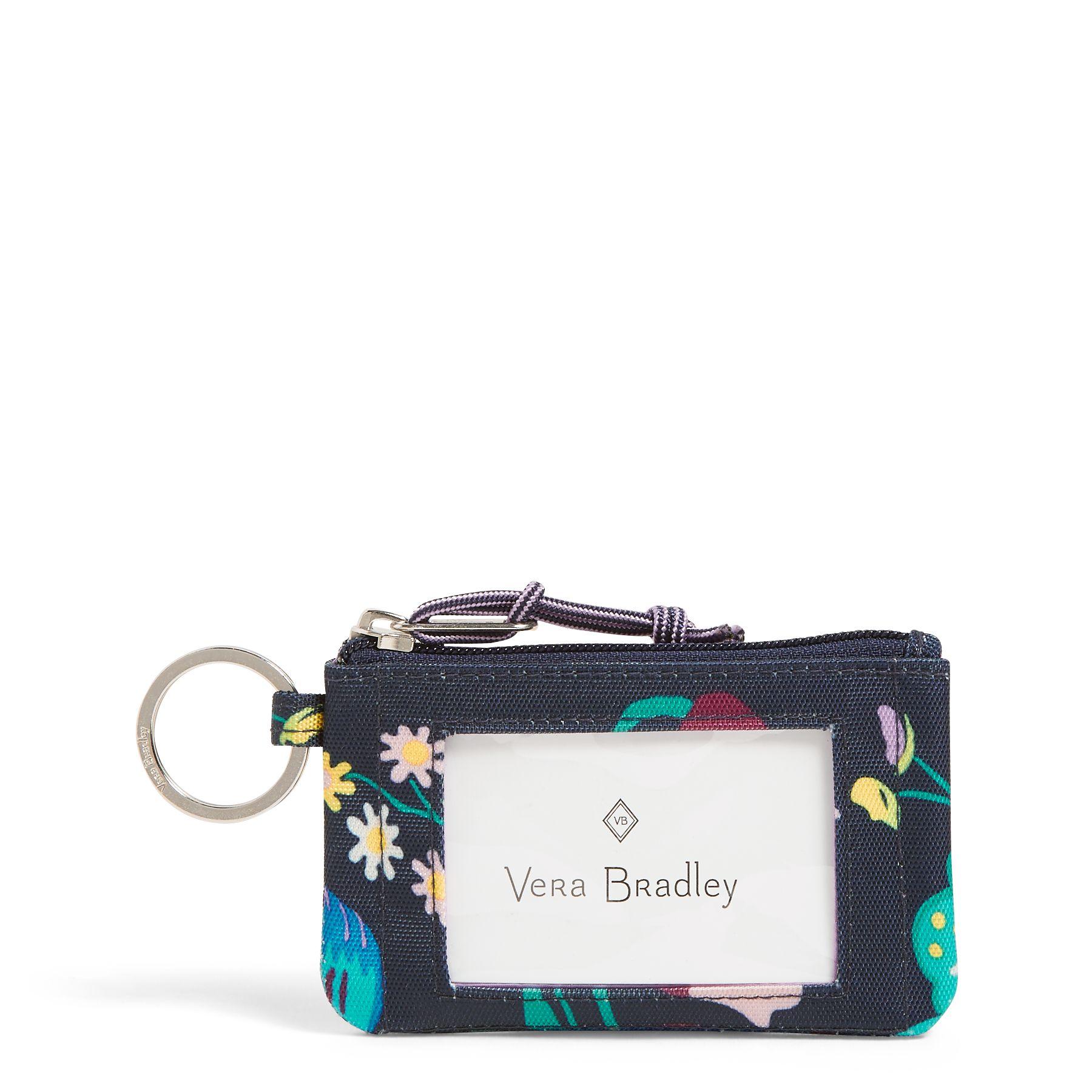 Vera Bradley Lighten Up Zip Id Case in Navy (Blue) Lyst