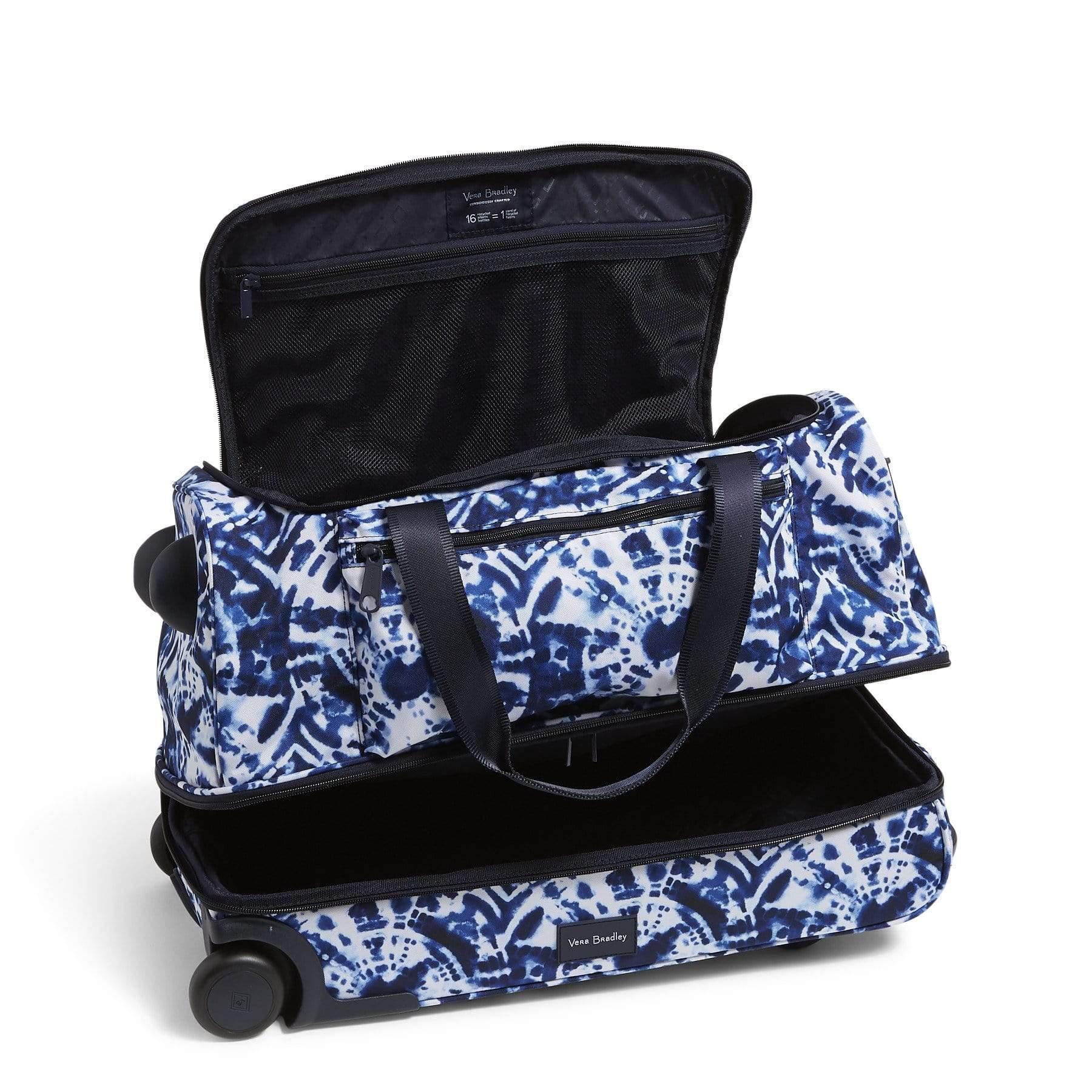 Vera Bradley Foldable Rolling Duffel Bag in Blue Lyst