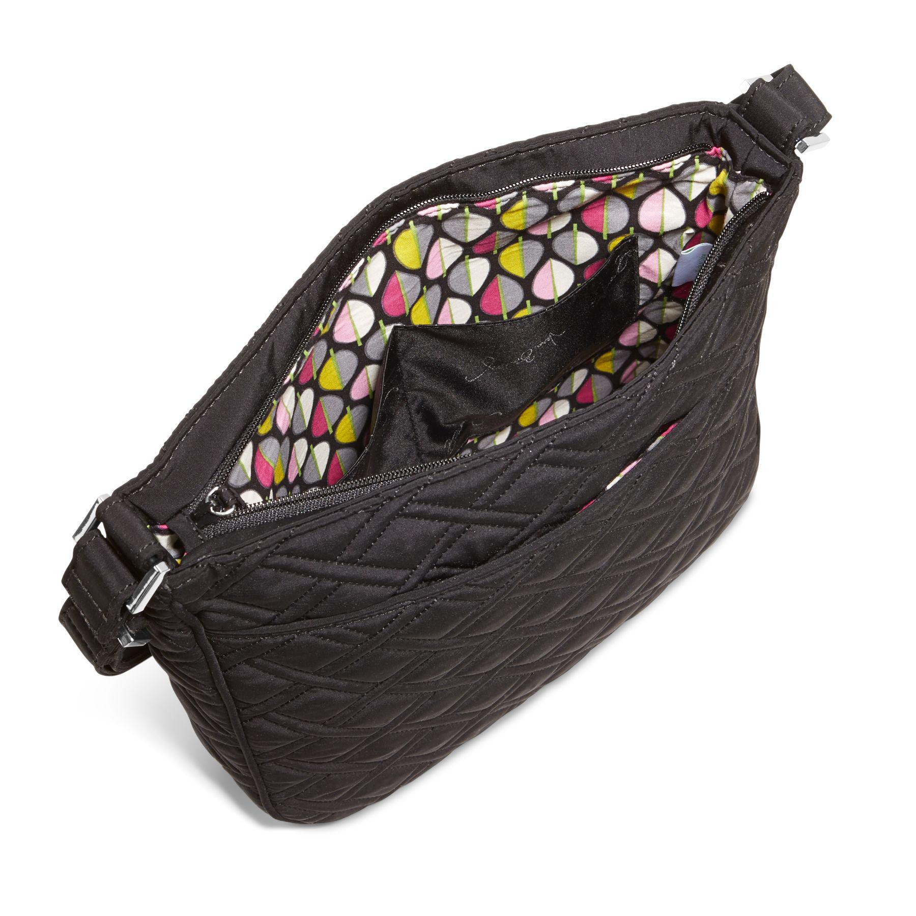 Vera Bradley Double Zip Mailbag Crossbody in Black Lyst