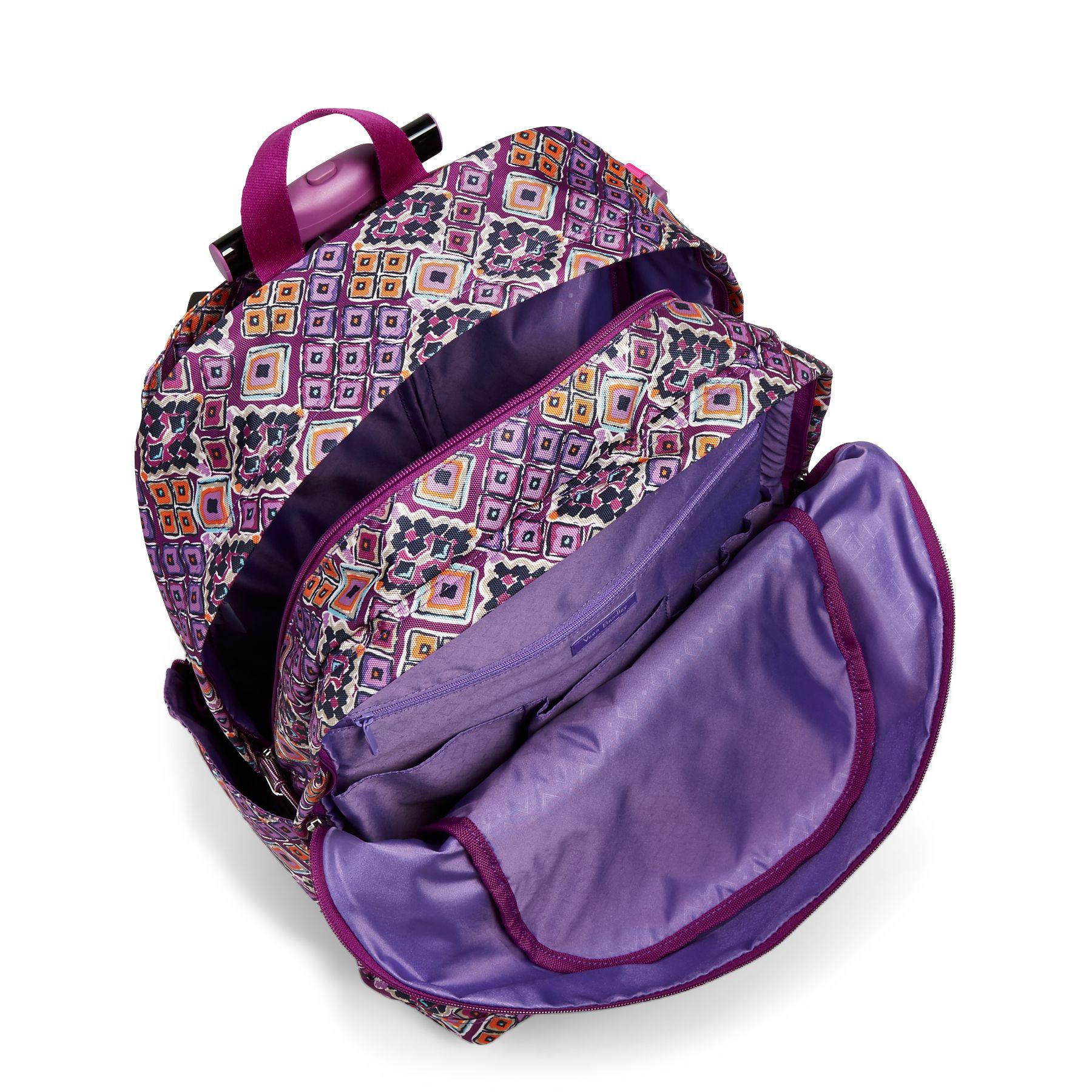 Vera Bradley Lighten Up Large Rolling Backpack in Purple Lyst