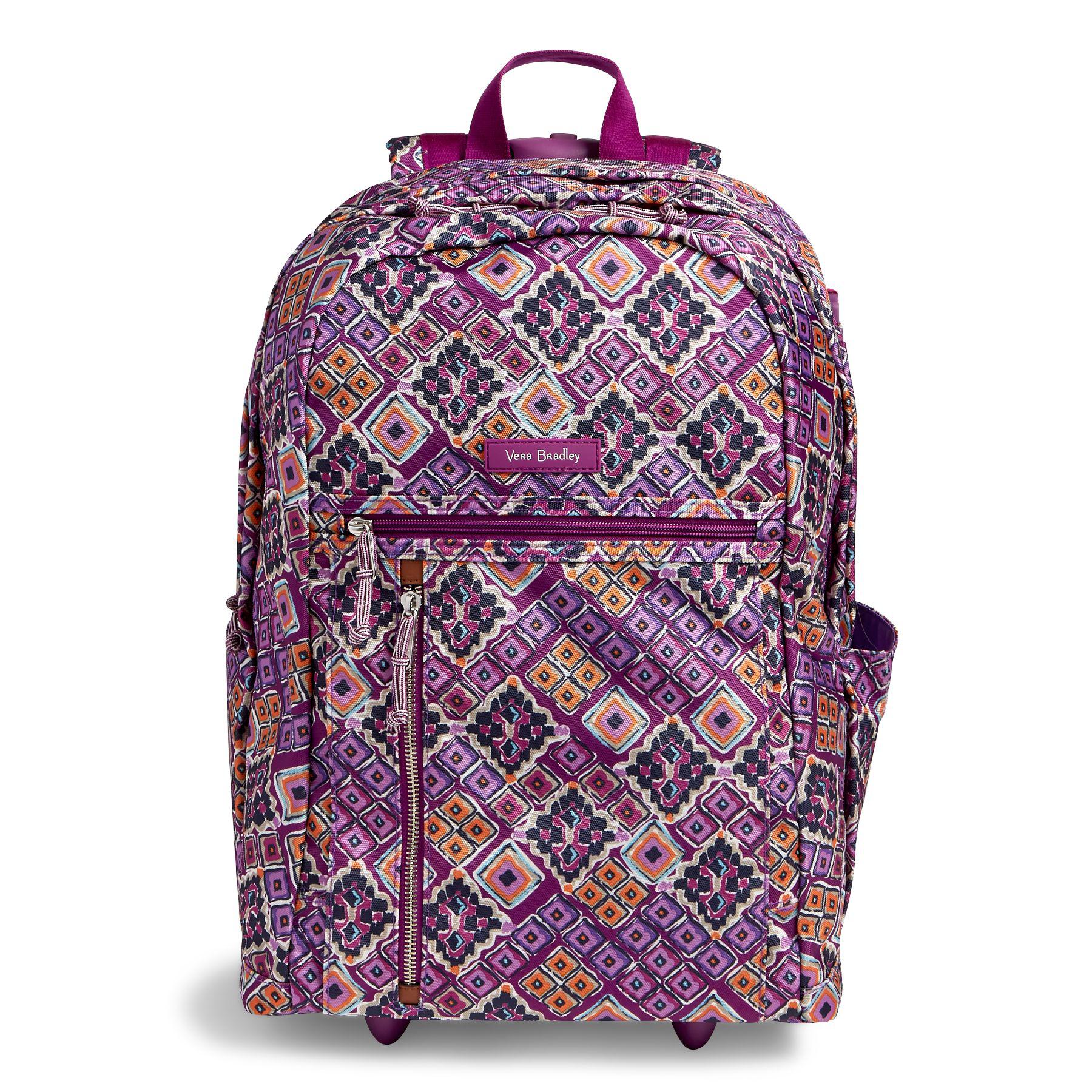 Vera Bradley Lighten Up Large Rolling Backpack in Purple Lyst
