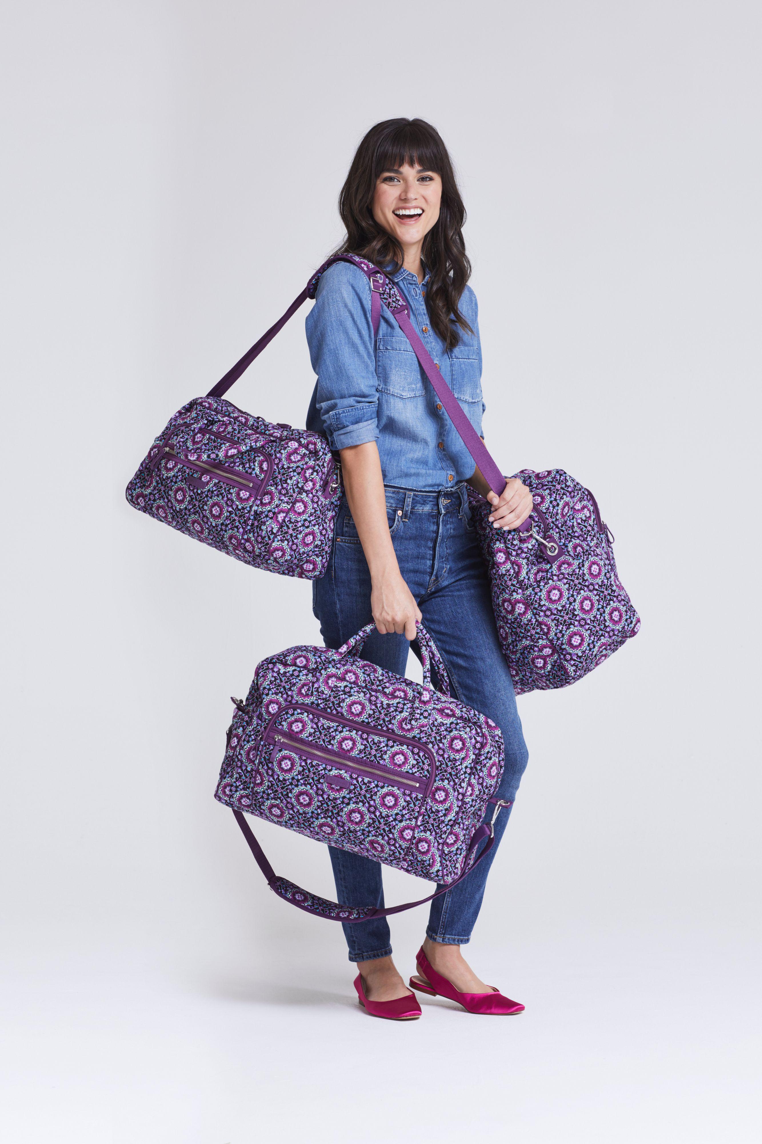 vera bradley compact traveler bag