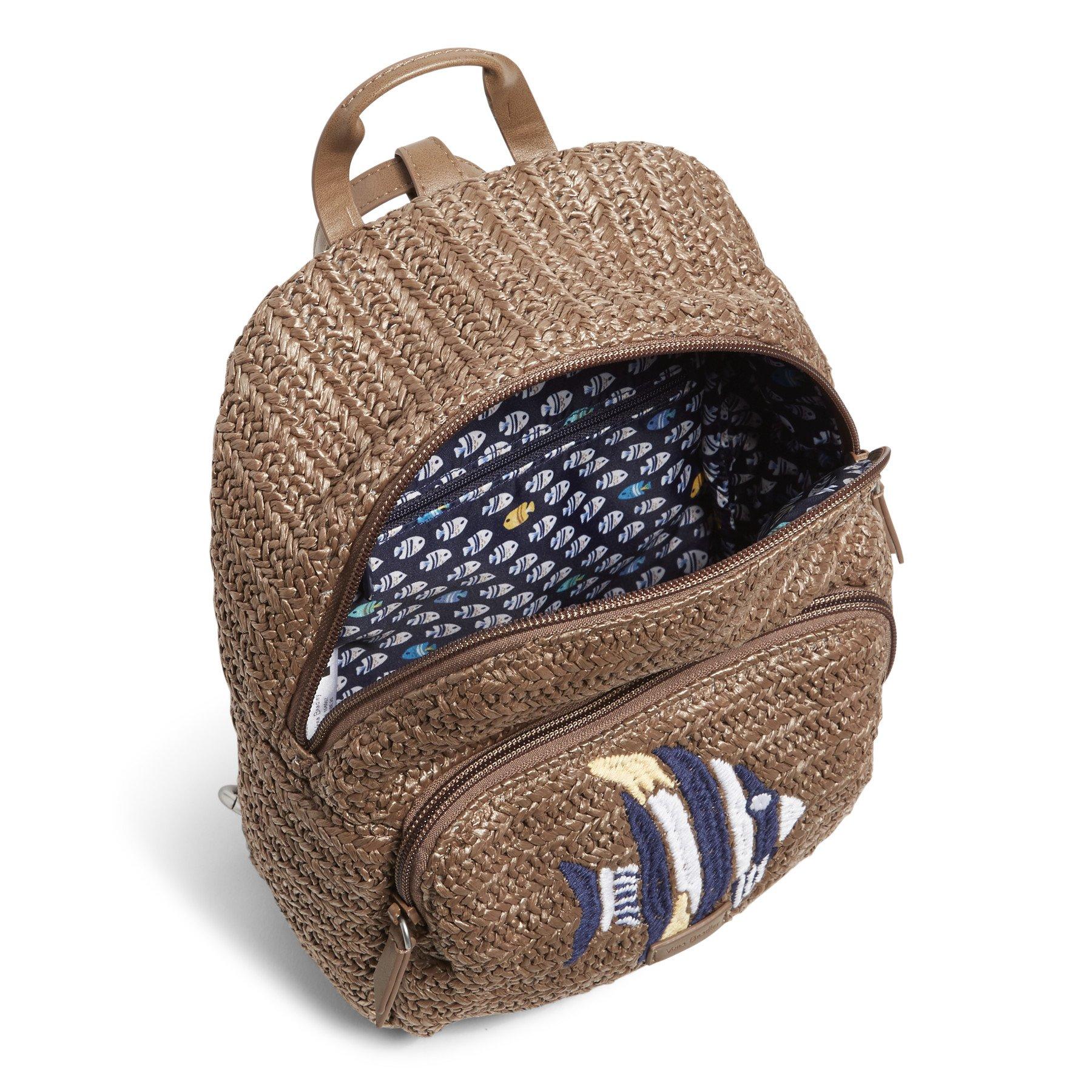 straw mini backpack