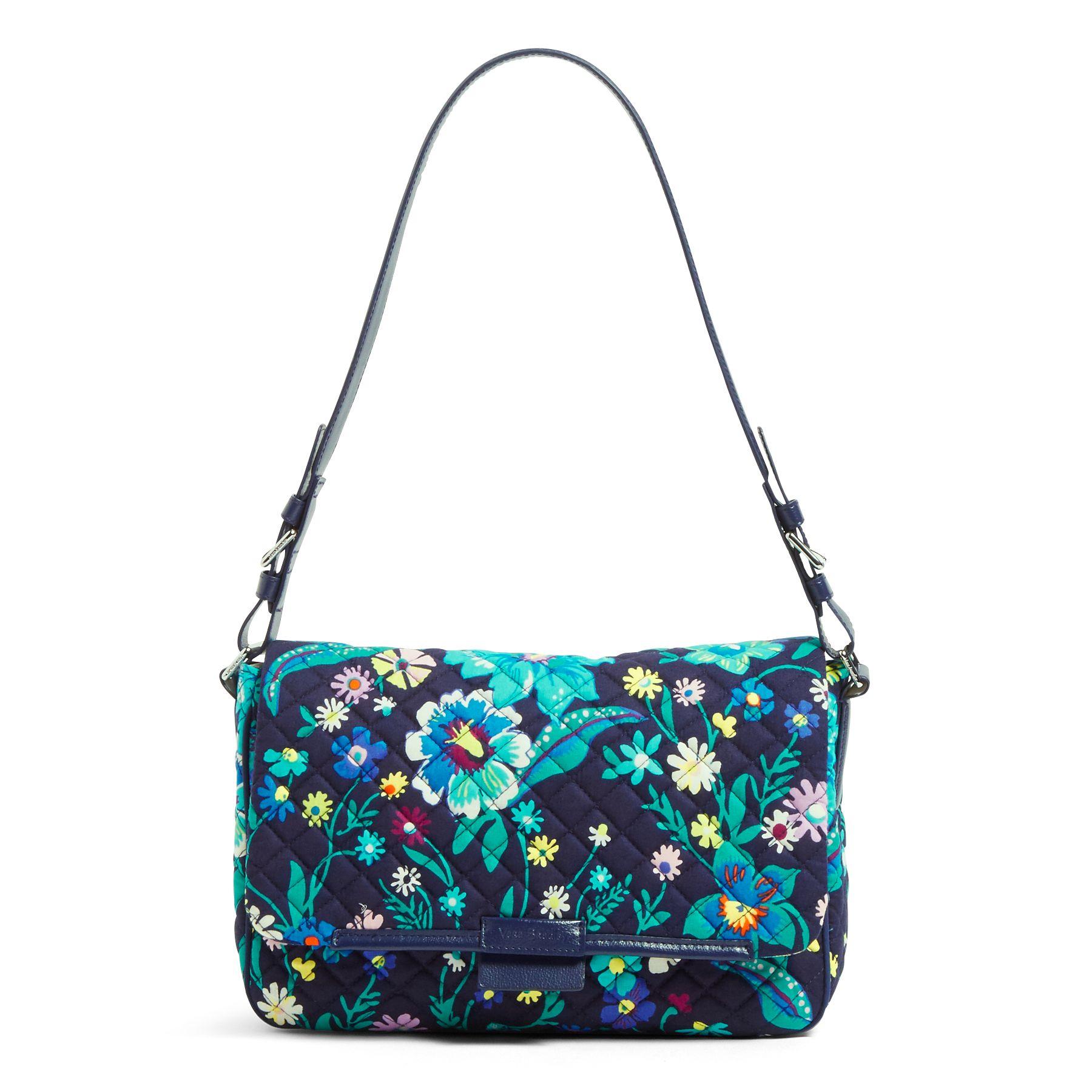 Vera Bradley Cotton Shoulder Bag in Navy (Blue) Save 30 Lyst