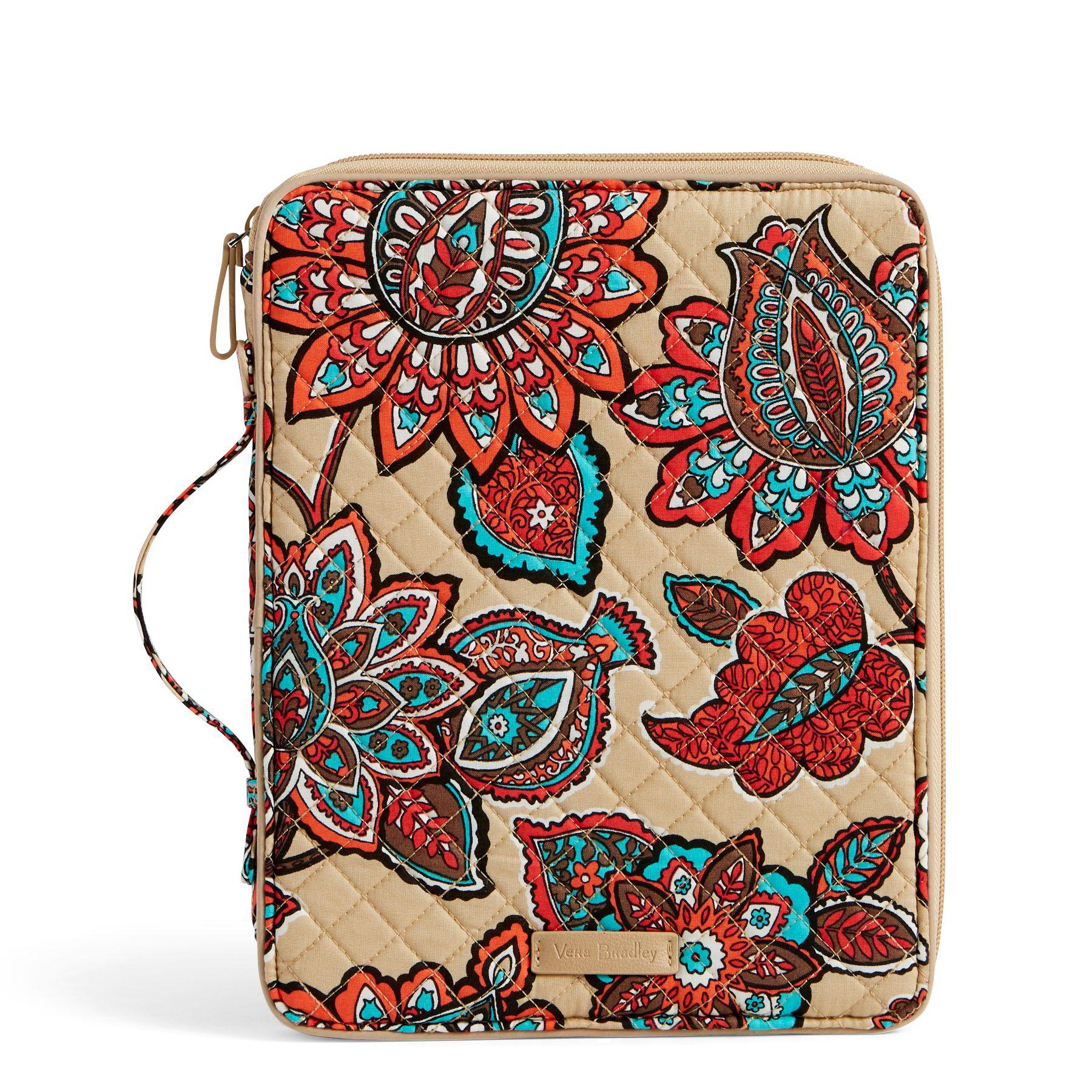 Vera Bradley Cotton Iconic Tablet Tamer Organizer in Desert Floral (Red