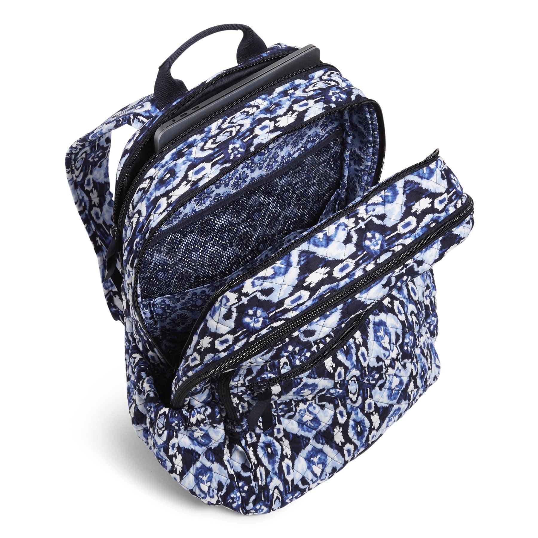 Vera Bradley Cotton Xl Campus Backpack in Blue Lyst
