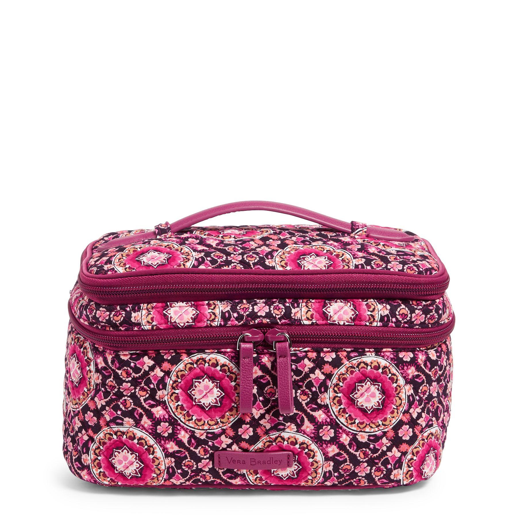 Vera Bradley Cotton Brush Up Cosmetic Makeup Case in Pink Lyst