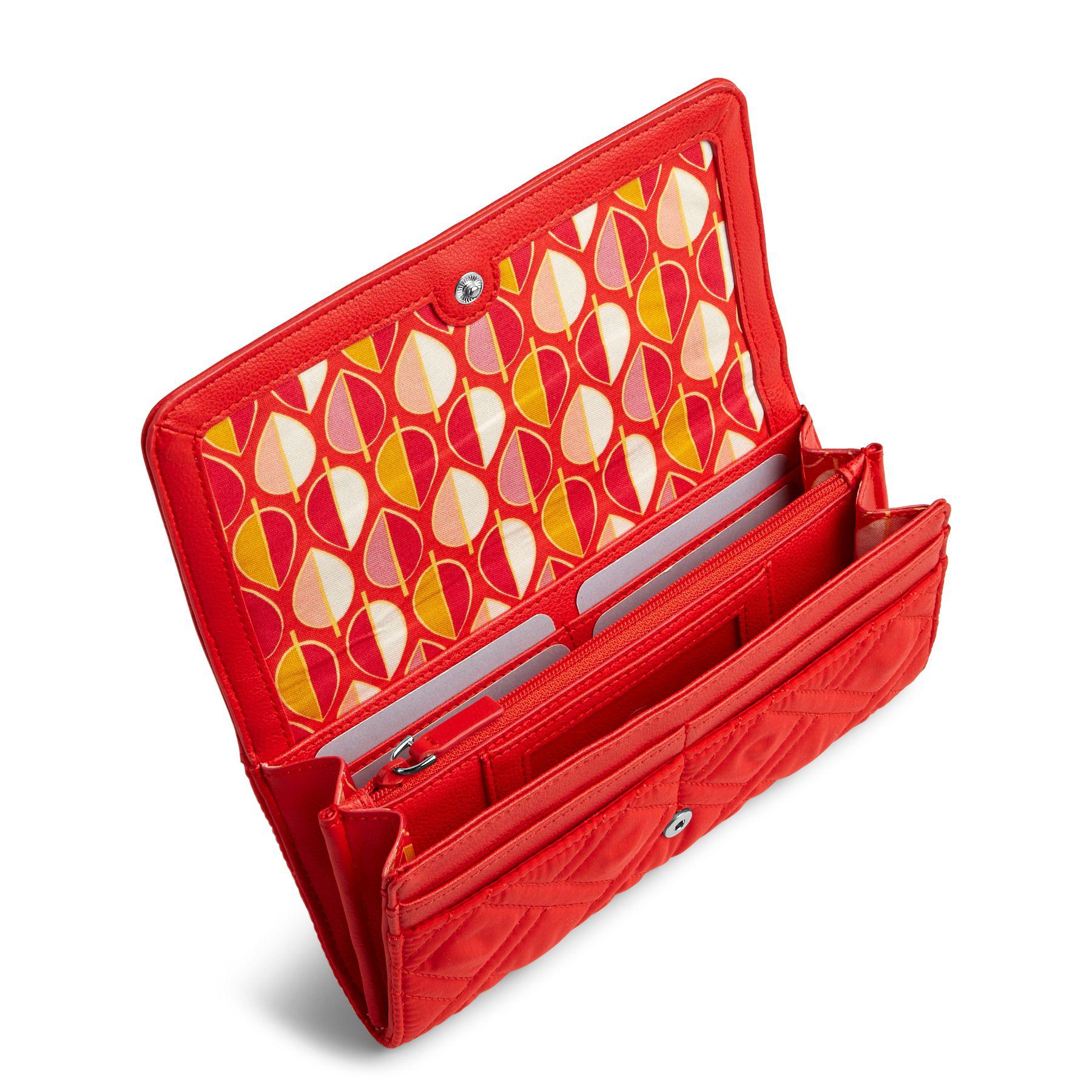 Vera Bradley Rfid Audrey Wallet (cardinal Red) Wallet Handbags Lyst