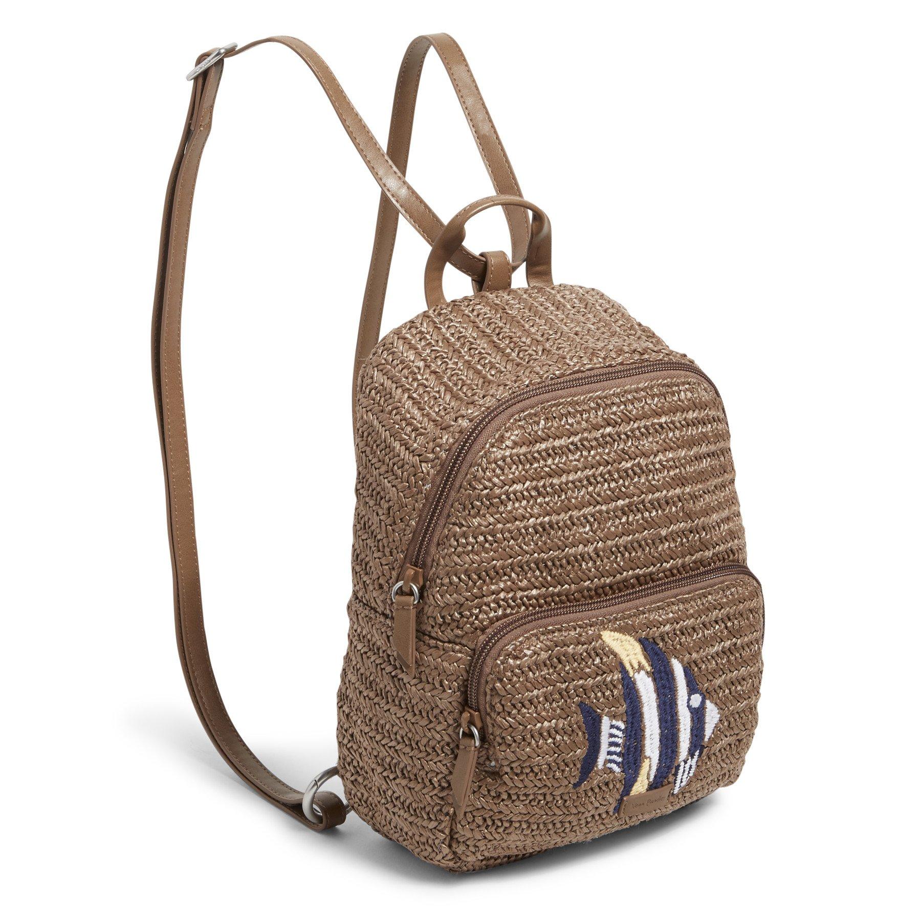straw mini backpack