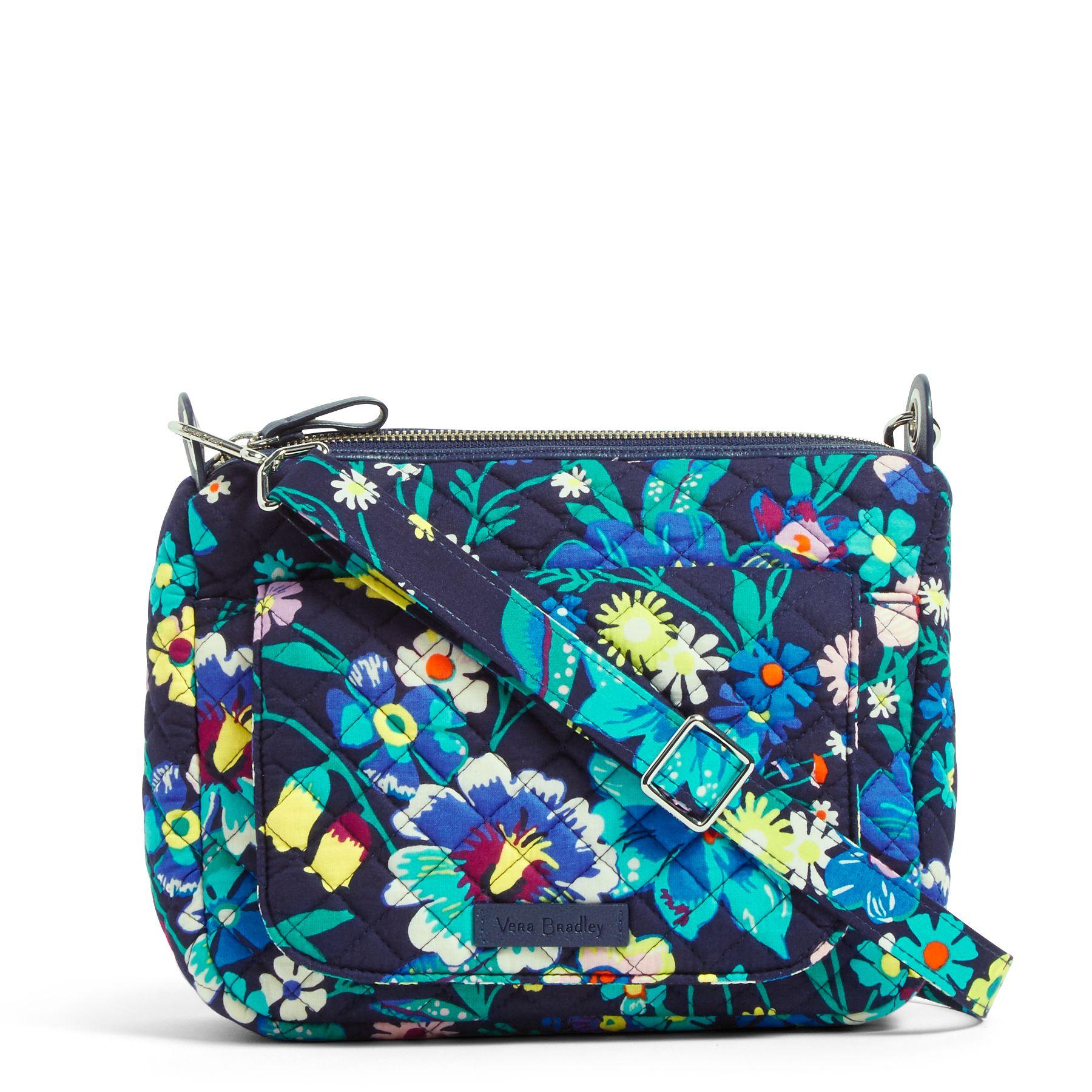 Vera Bradley Cotton Carson Mini Shoulder Bag in Navy (Blue) Lyst