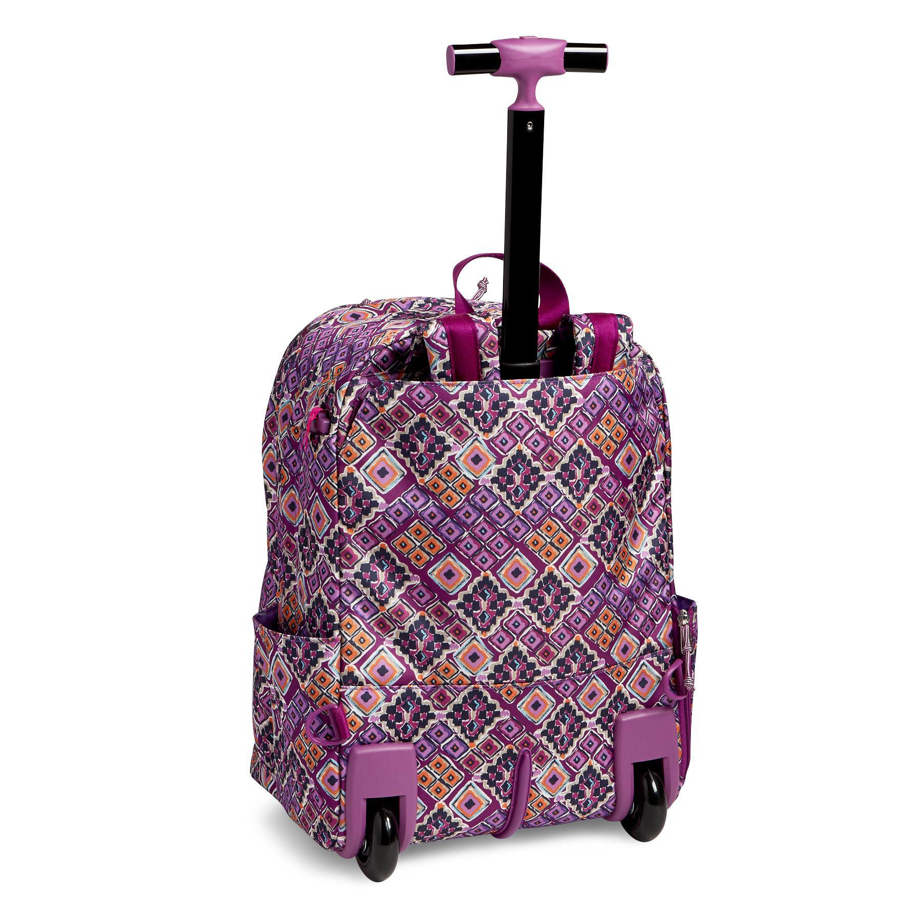 Vera Bradley Lighten Up Large Rolling Backpack in Purple Lyst