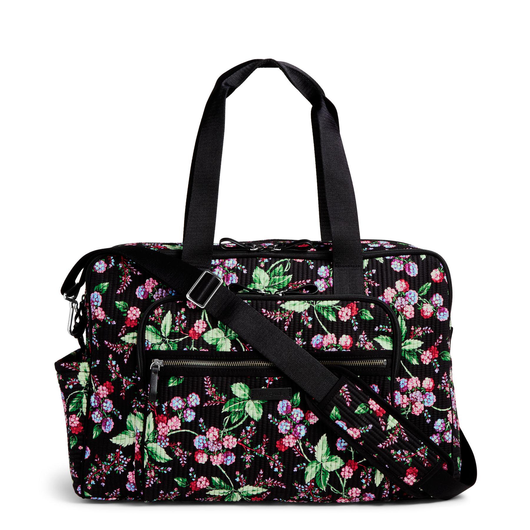 vera bradley iconic deluxe weekender travel bag