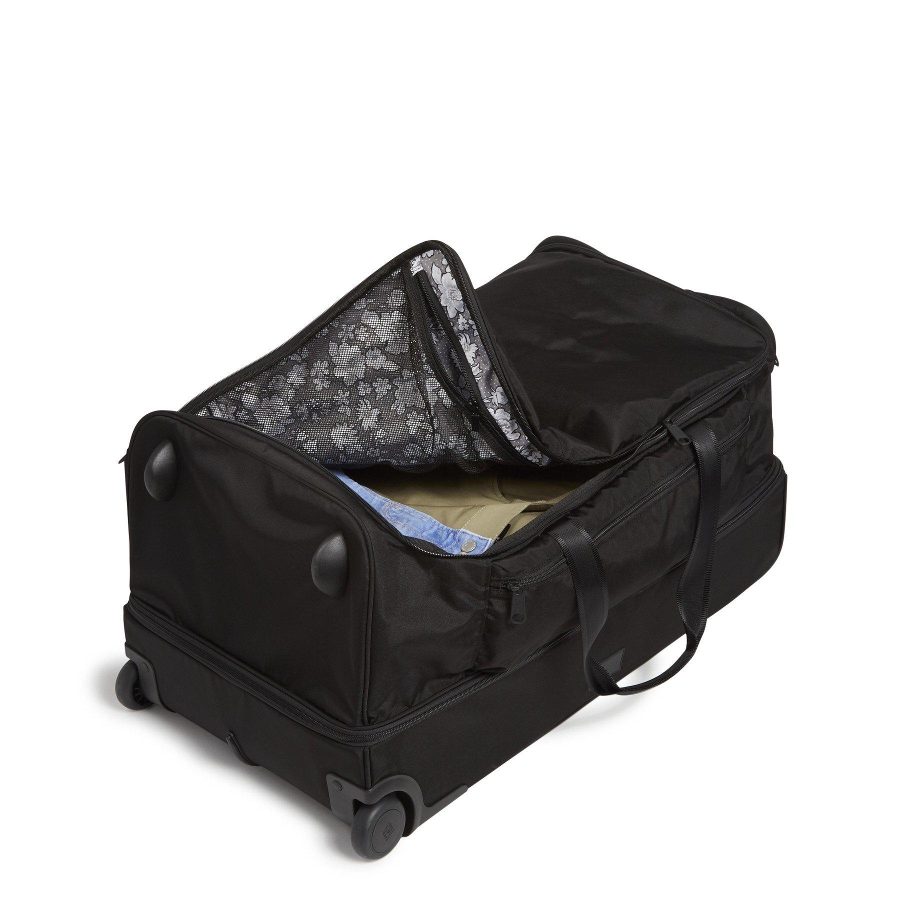 Vera Bradley Xl Foldable Rolling Duffel Bag in Black Lyst