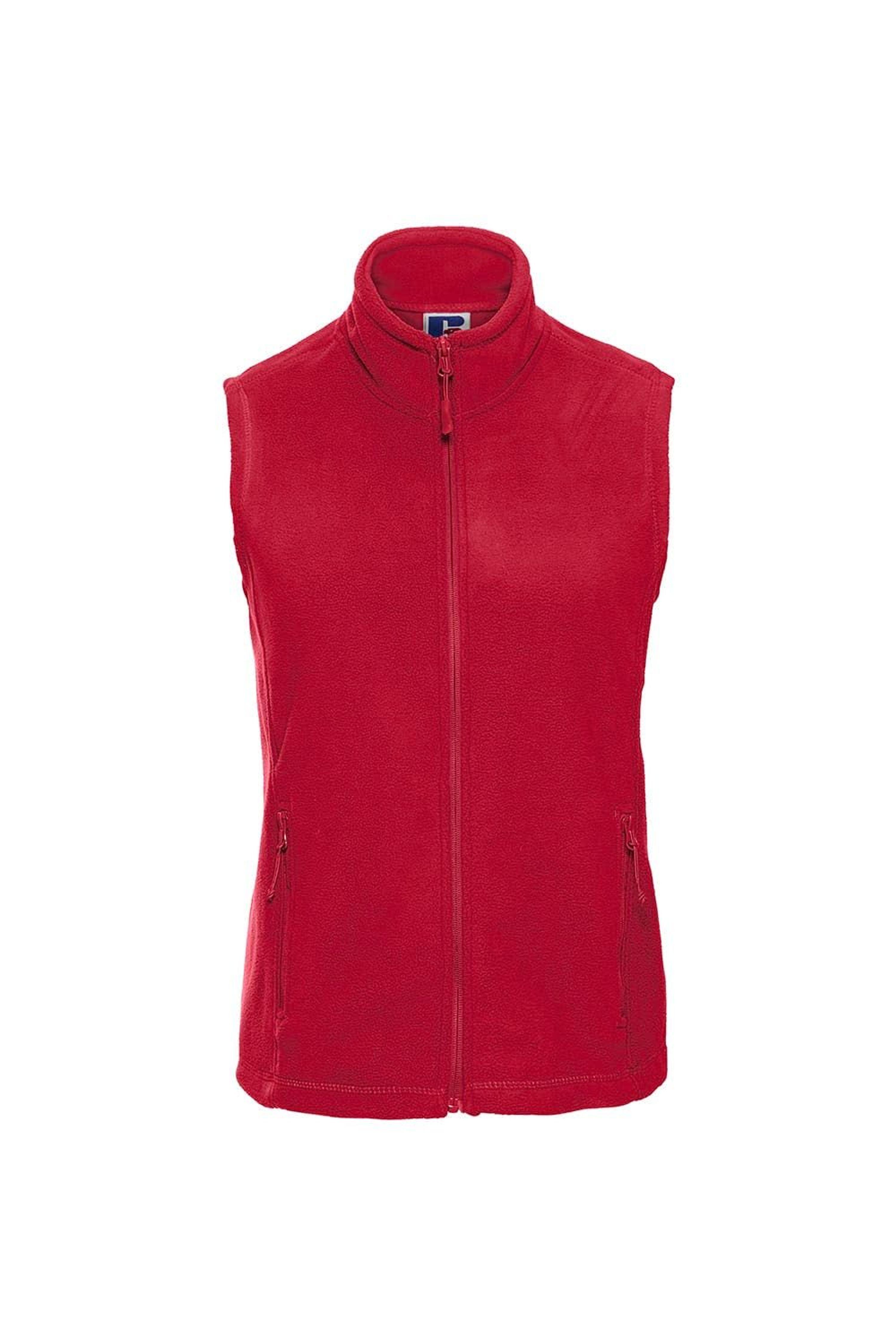 Russell Europe Outdoor Full-zip Anti-pill Fleece Vest Jacket in Red | Lyst
