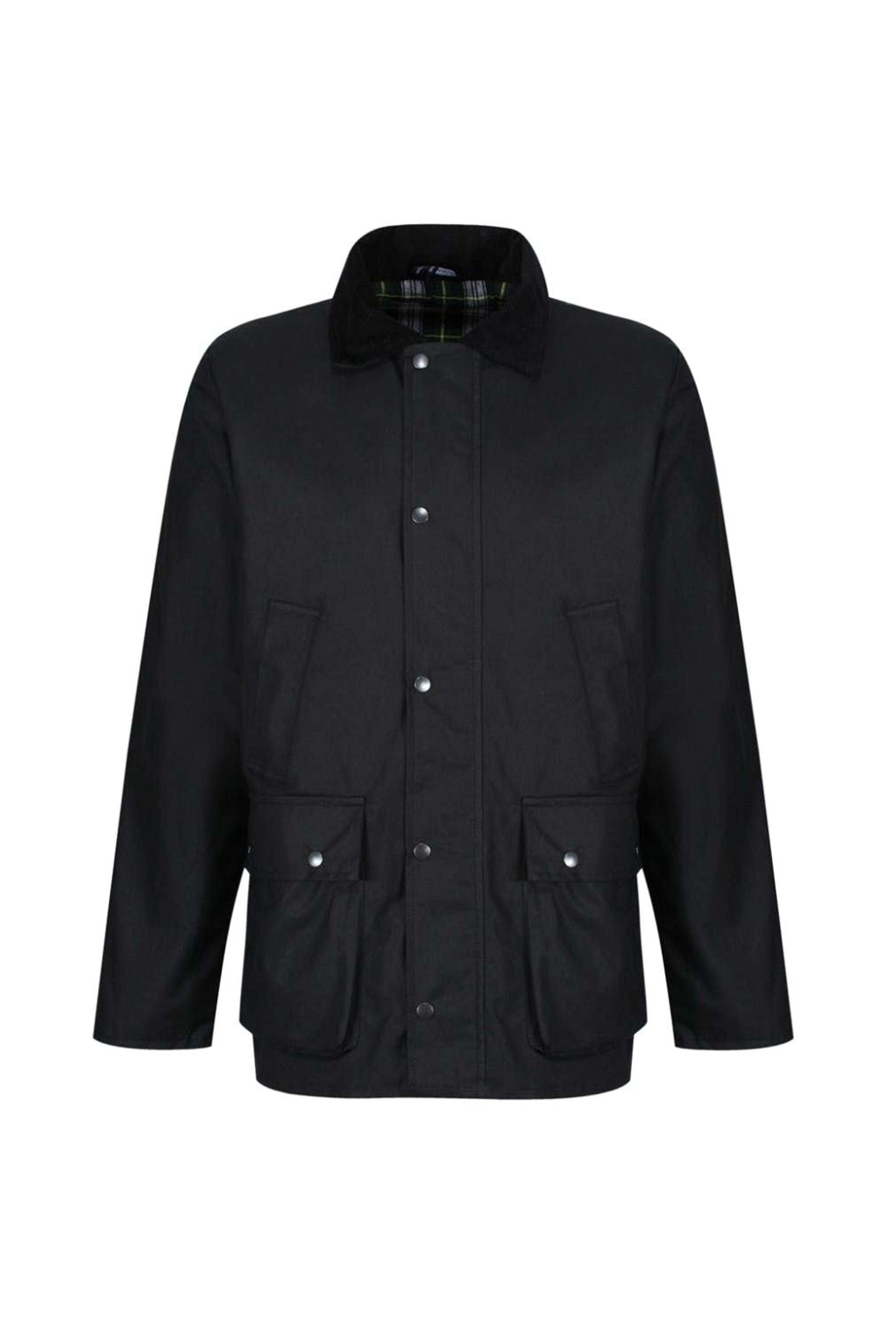 Regatta Banbury Wax Jacket in Black for Men | Lyst
