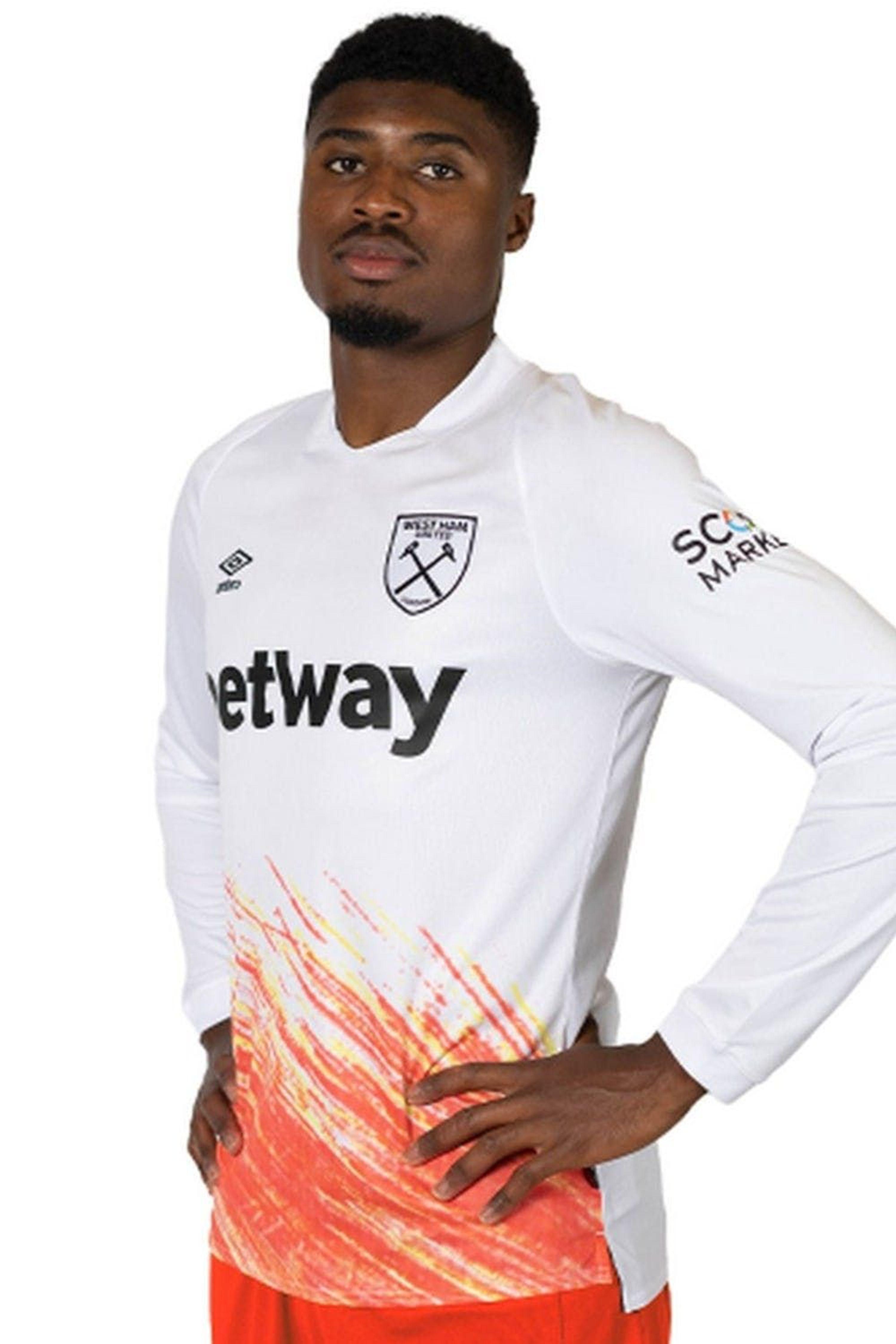 Umbro West Ham United Fc 22/23 Long-sleeved Third Jersey in White for Men |  Lyst
