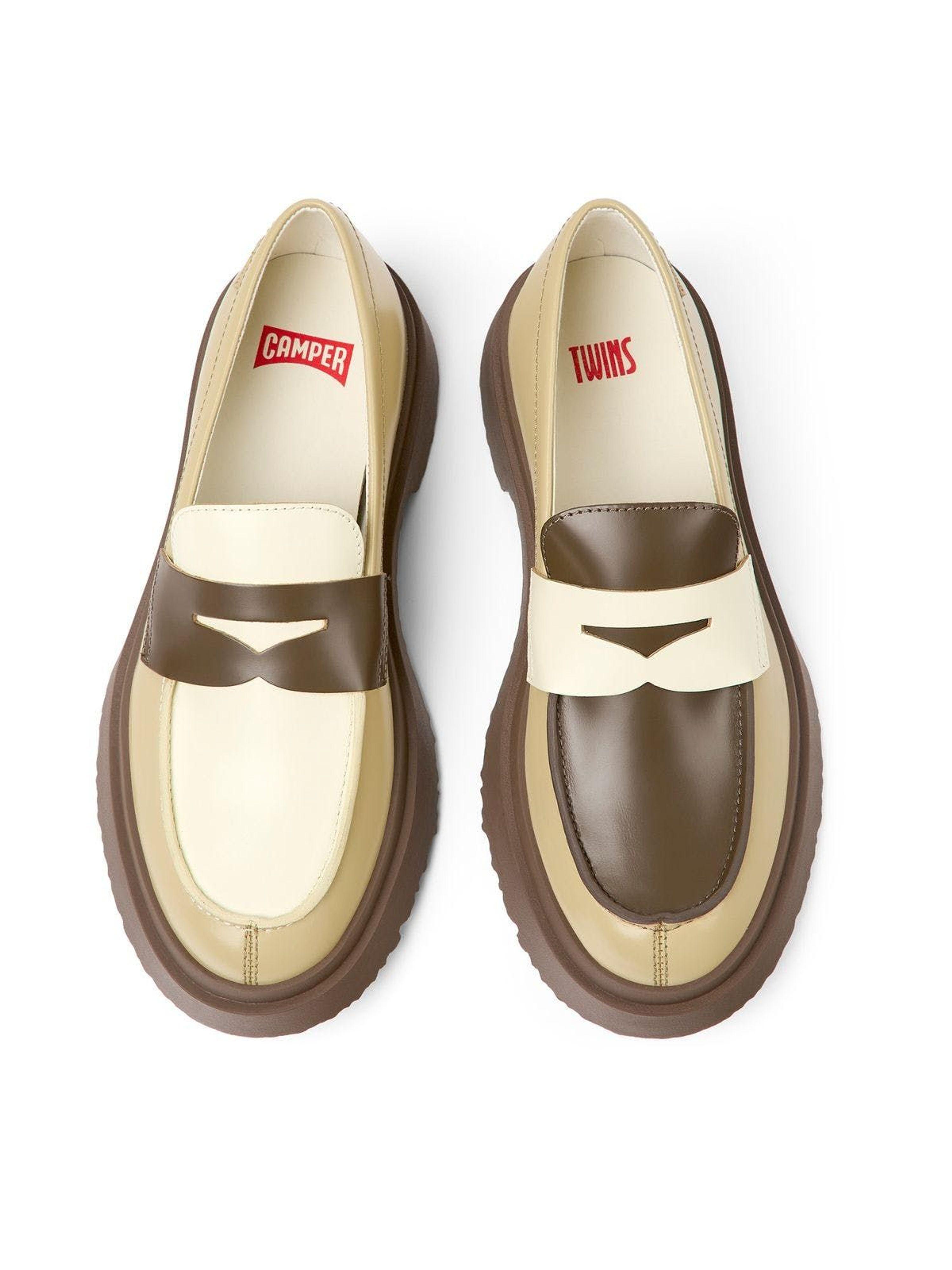 Camper Loafers Walden Twins in Natural Lyst