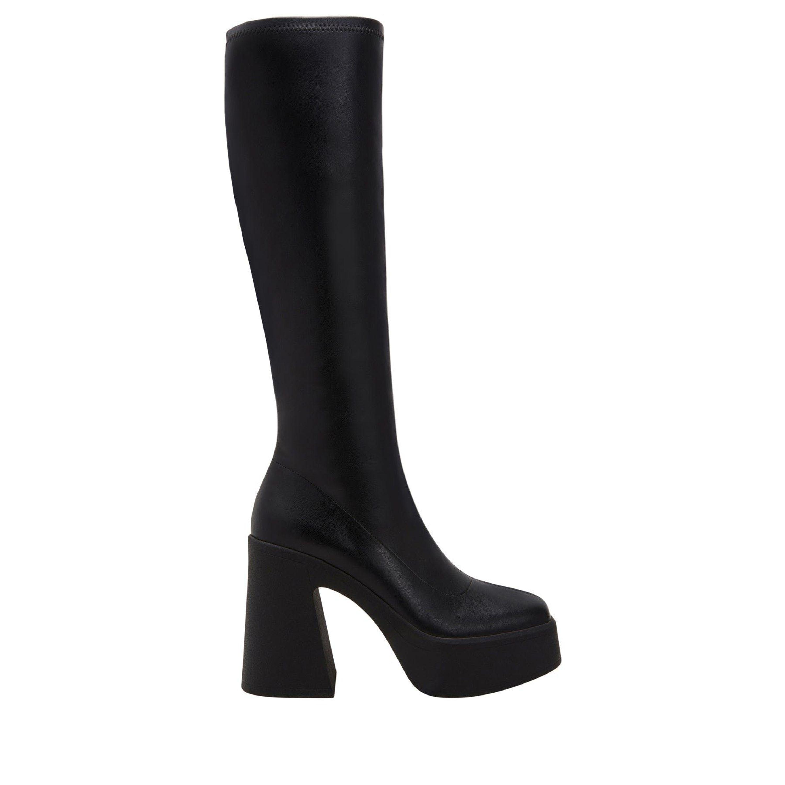 Katy Perry The Heightten Stretch Boot in Black | Lyst