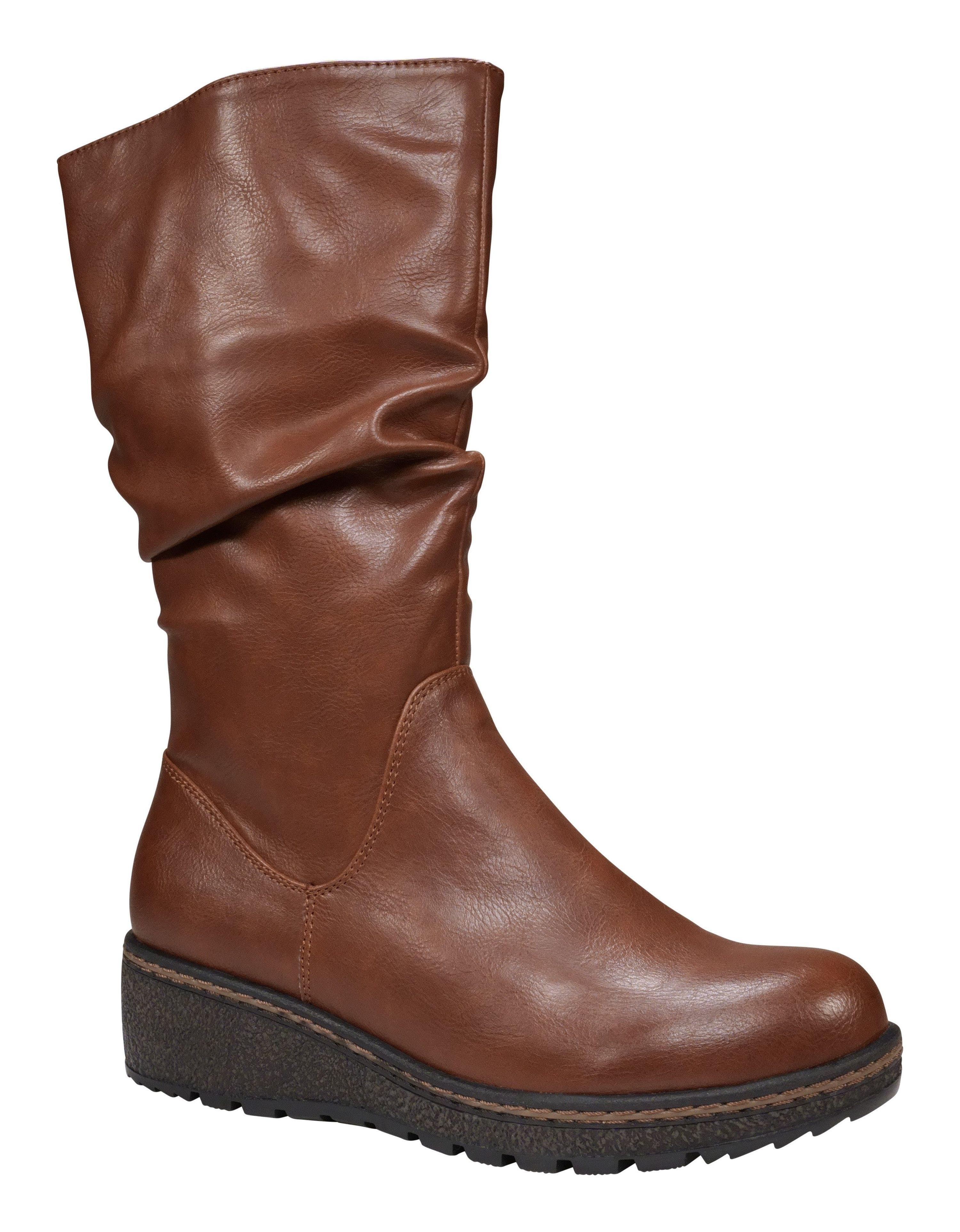 Gc Shoes Dange Cognac Wedge Boot in Brown Lyst