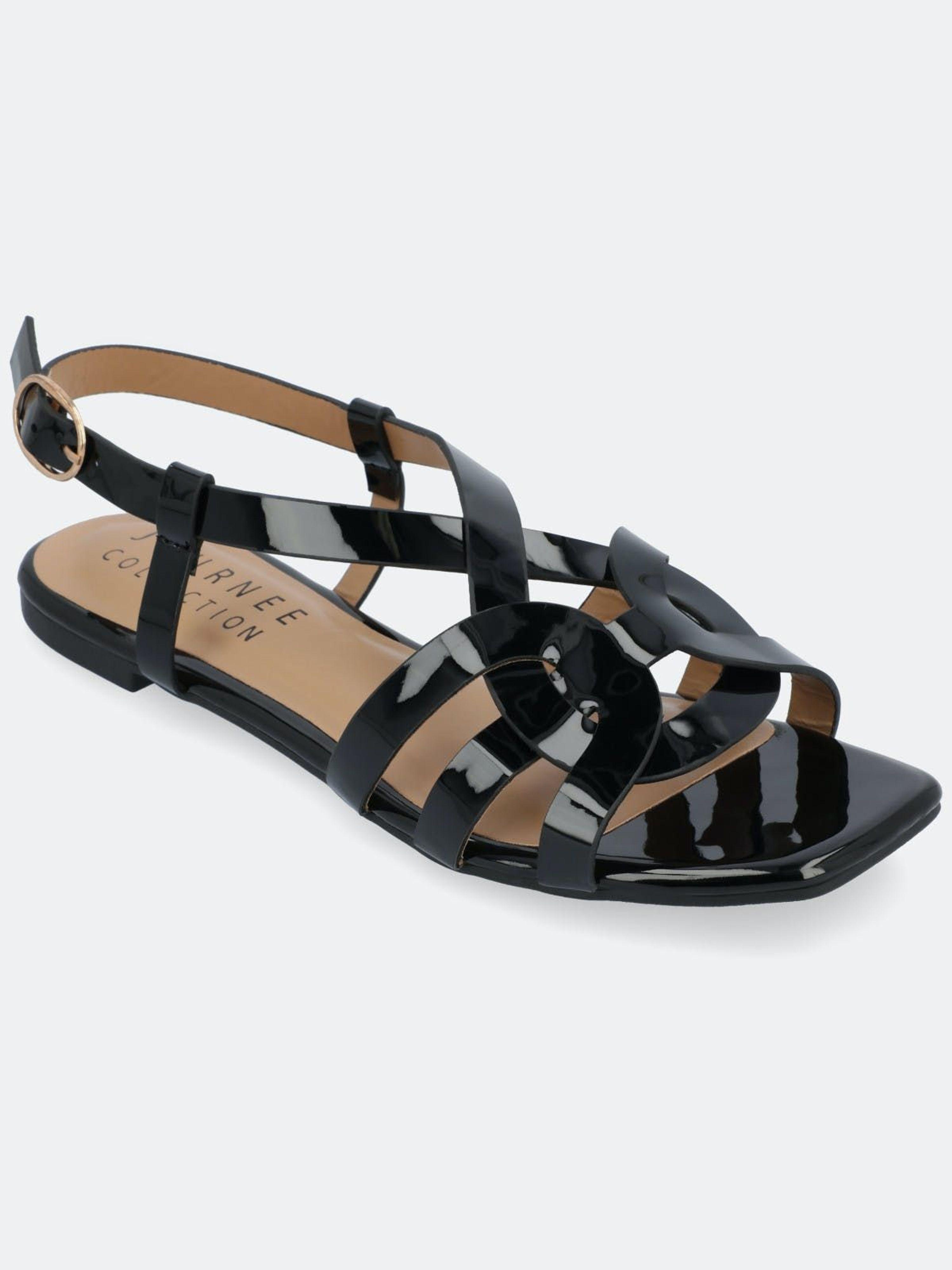 Journee Collection Tru Comfort Foam Alorra Sandals in Black | Lyst