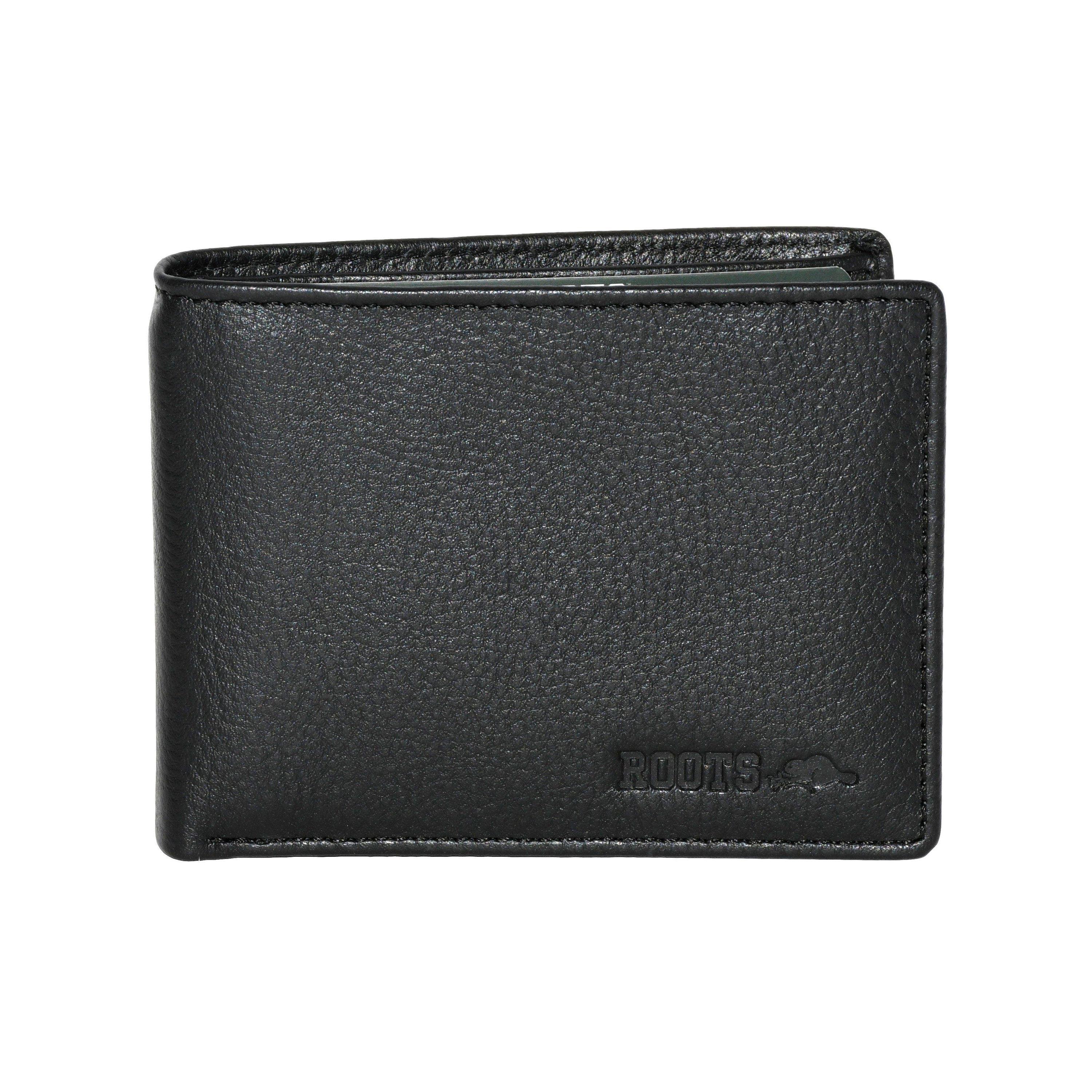 ROOTS Leather Slimfold Rfid Wallet With Removable Passcase in Black Lyst