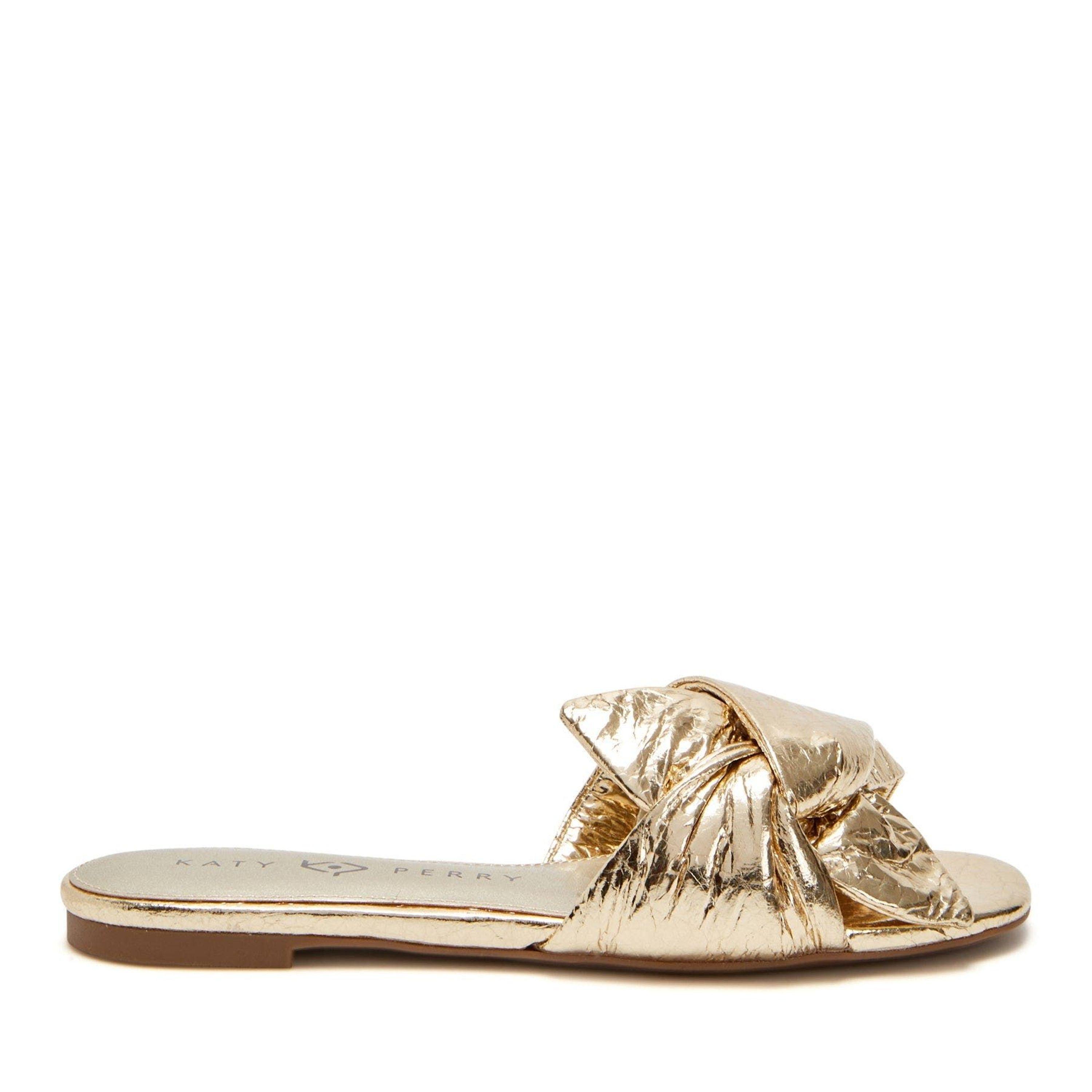 Katy Perry The Halie Bow Sandal in Natural | Lyst
