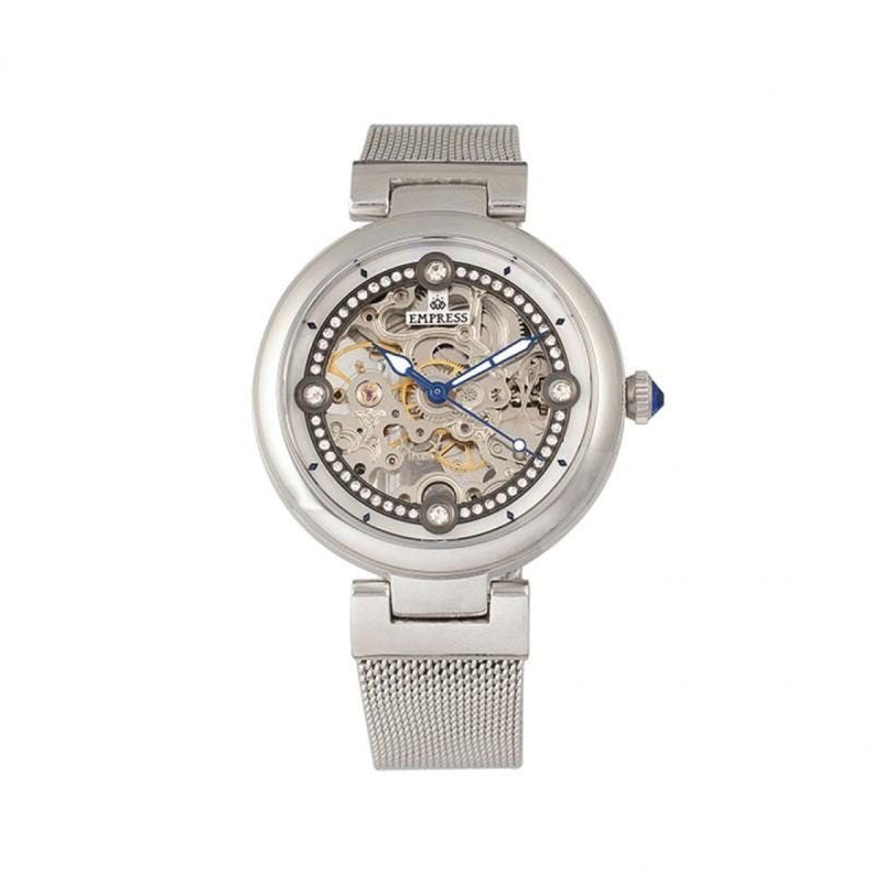Empress Watches Empress Adelaide Automatic Skeleton Watch in Metallic