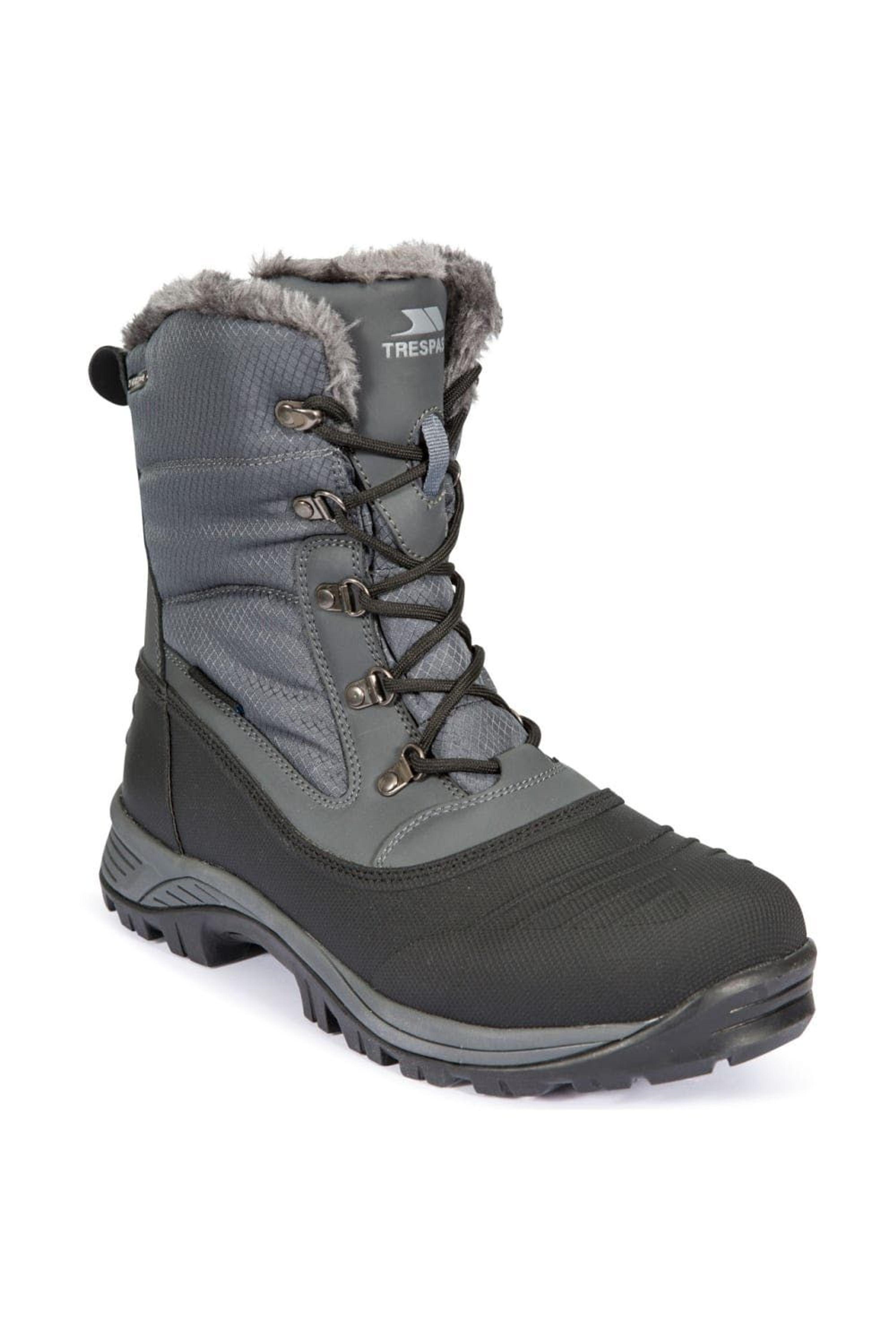Trespass Negev Ii Leather Snow Boots in Black for Men | Lyst