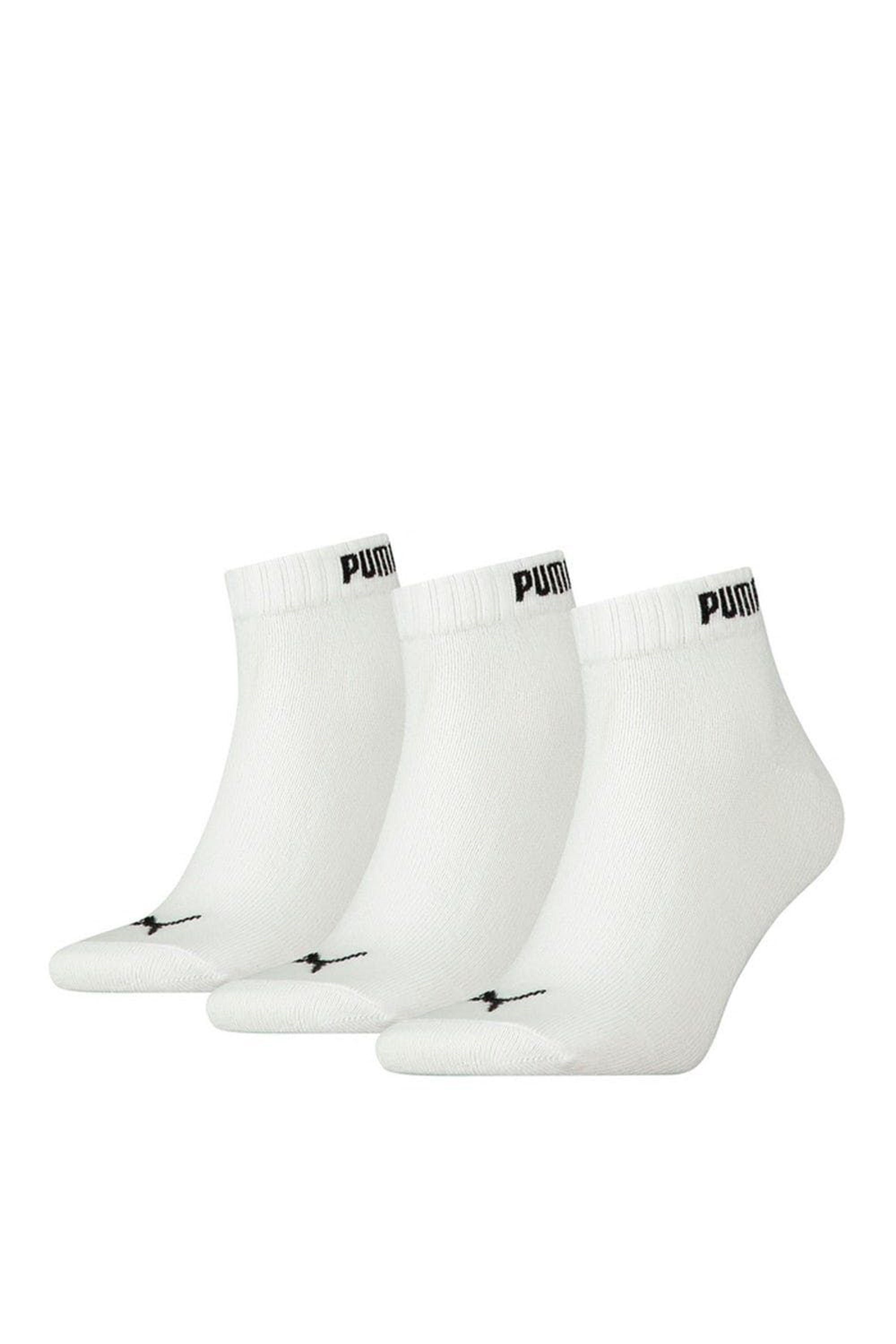 PUMA Adult Quarter Socks in White | Lyst