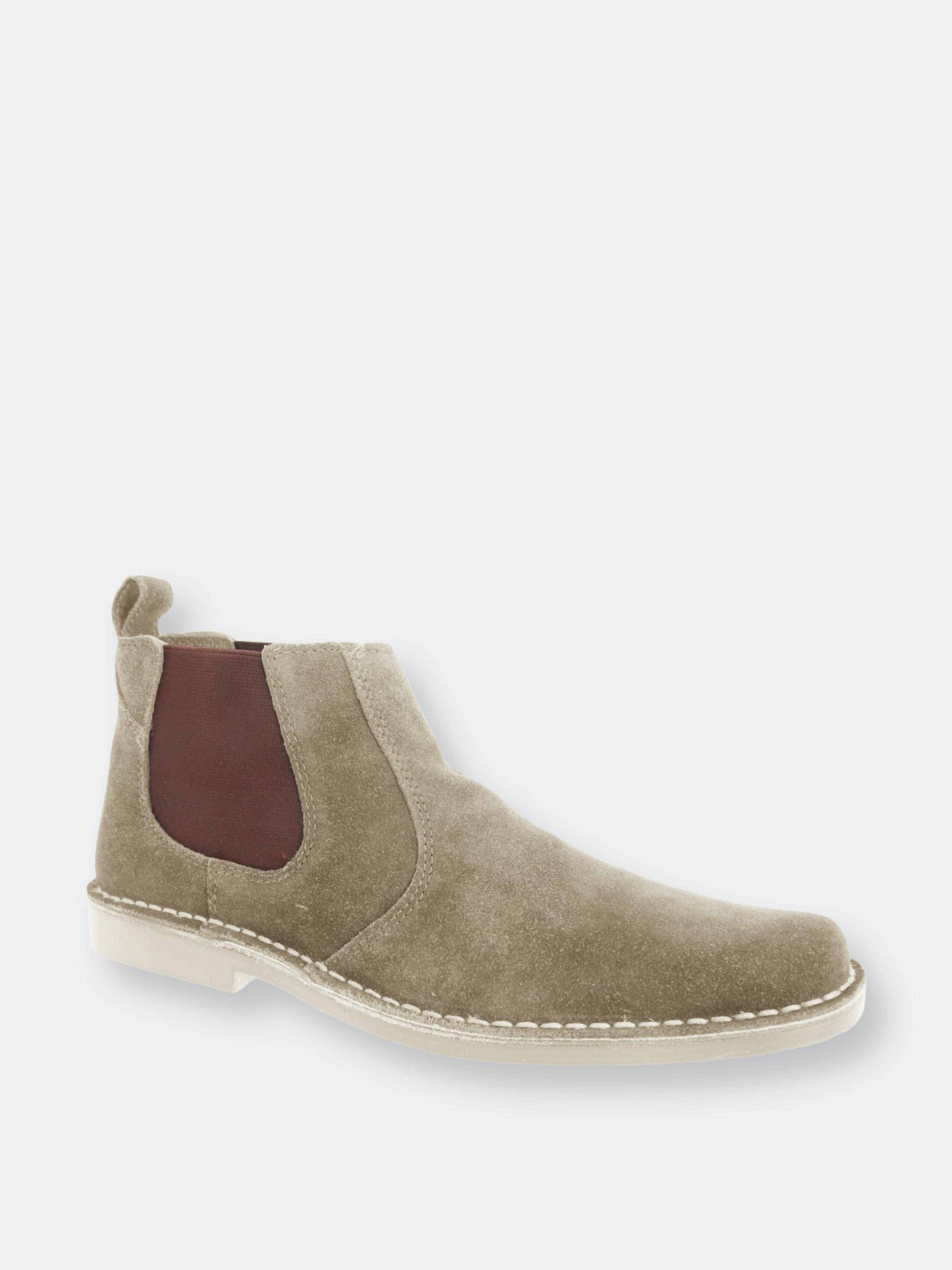 Roamers Real Suede Classic Desert Boots -taupe in White for Men | Lyst