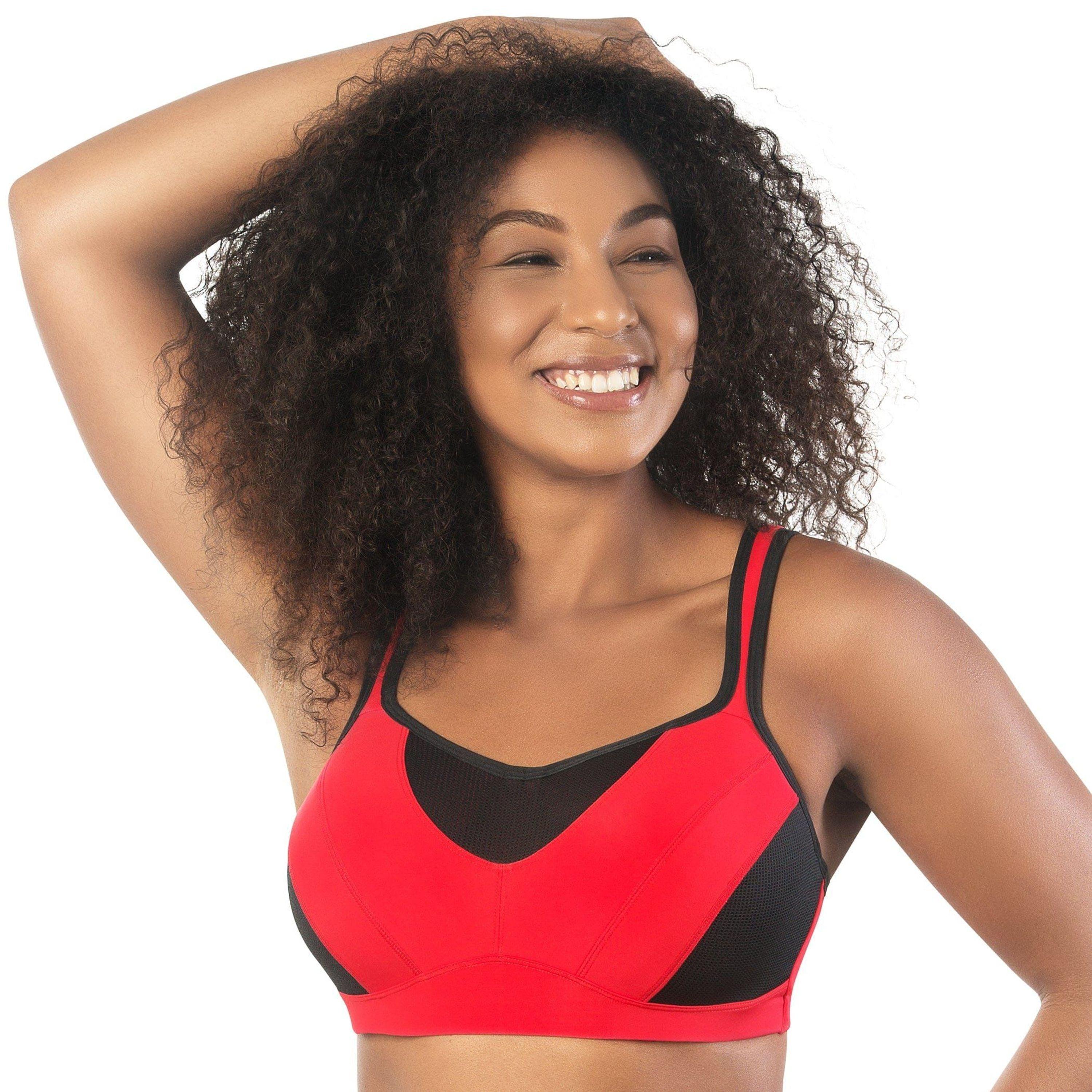 Parfait Dynamic Padded Performance Sports Bra in Red