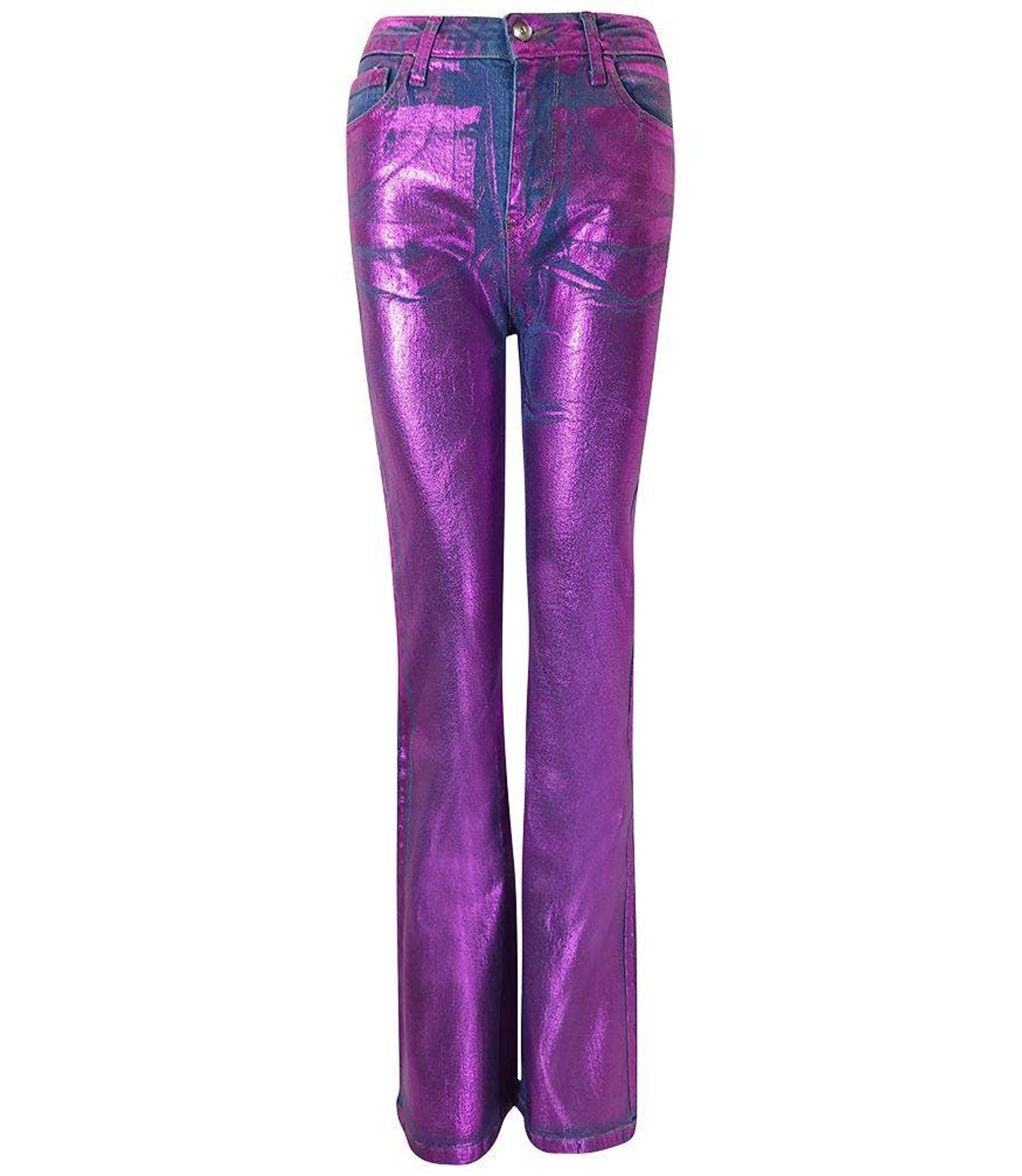 Madison Maison Fuchsia Light Denim Laminated Jeans in Purple | Lyst
