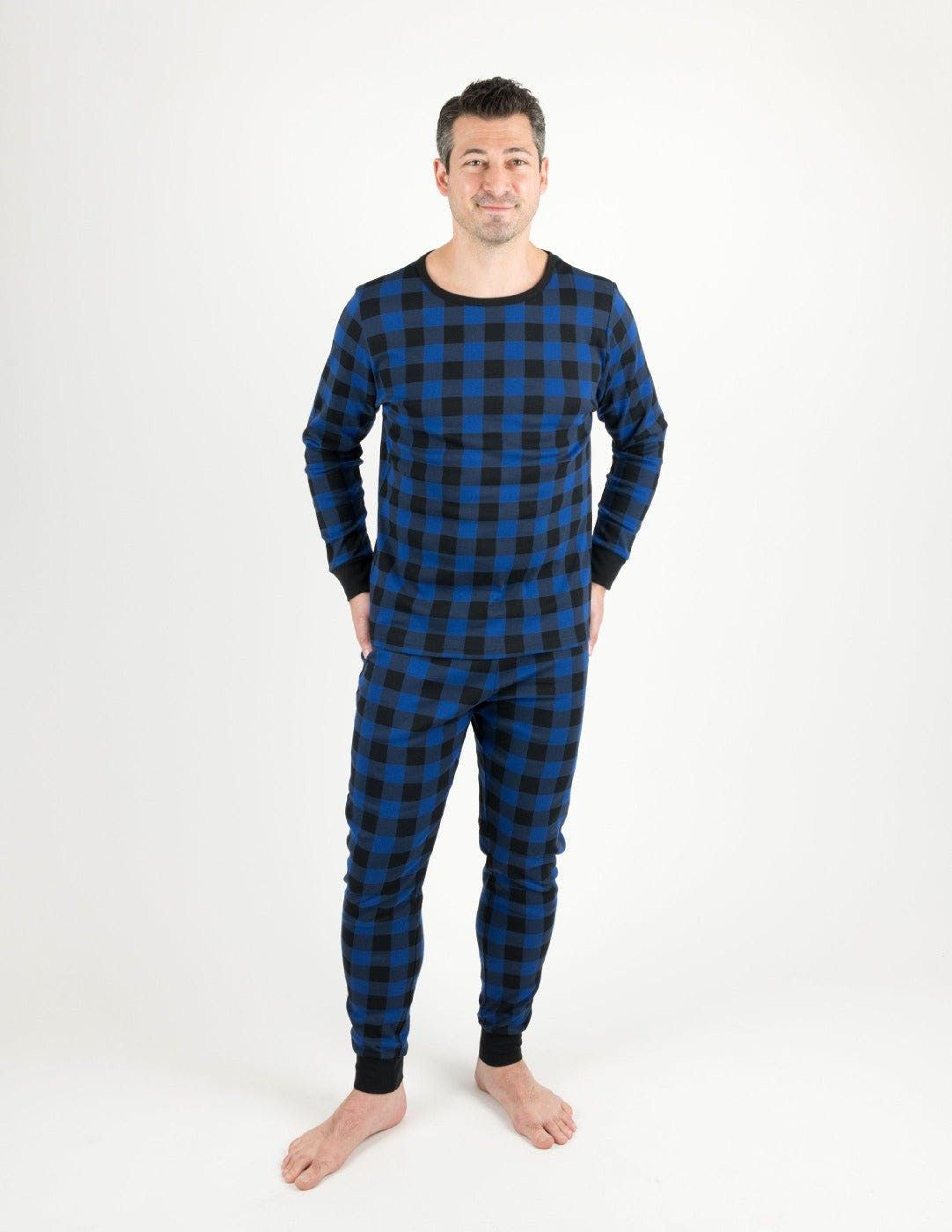 Leveret Plaid Cotton Pajamas in Blue for Men | Lyst
