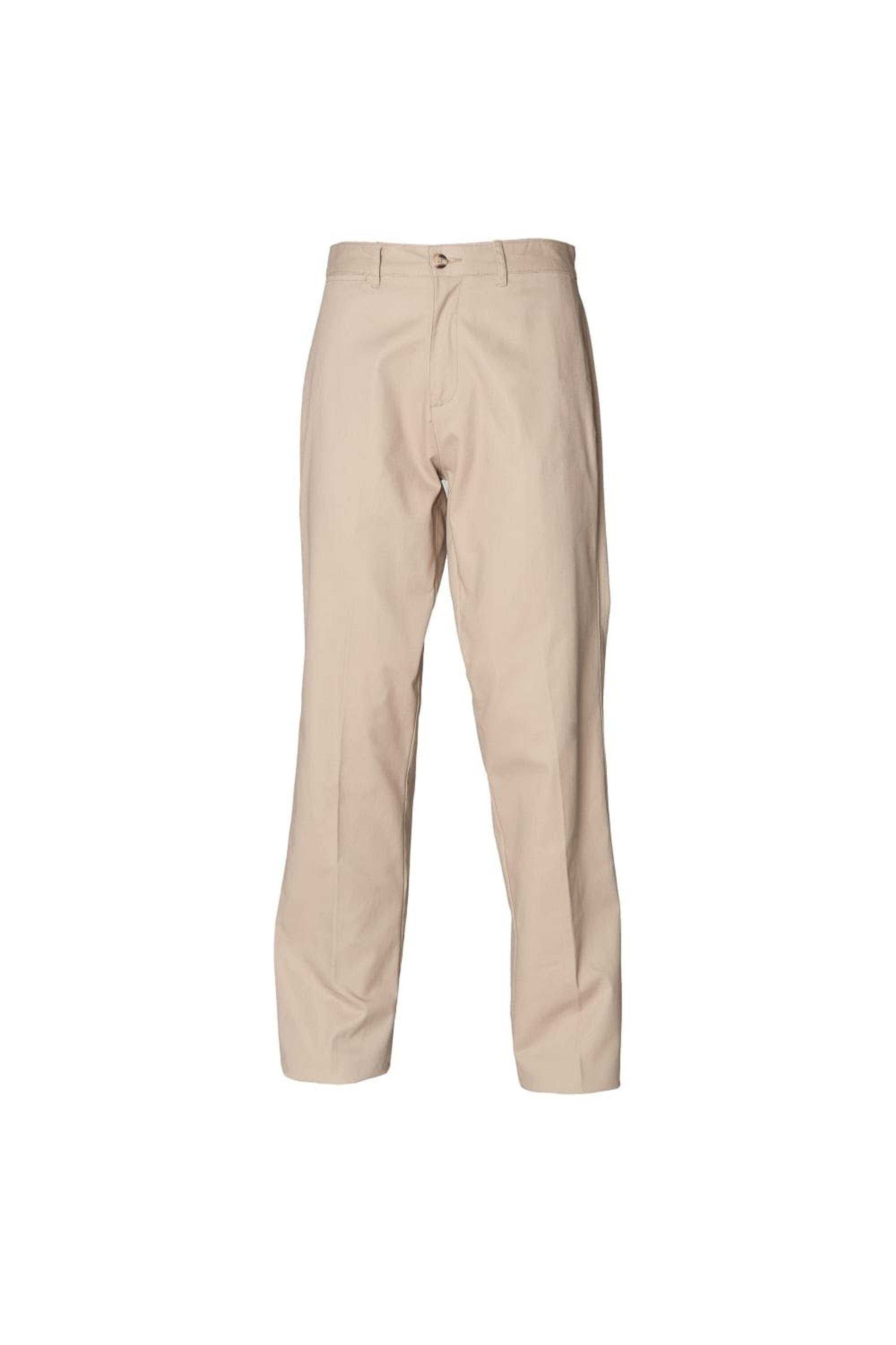 Henbury Teflon® Coated Stain Resistant Flat Front Chino Workwear Trousers  in Natural for Men | Lyst