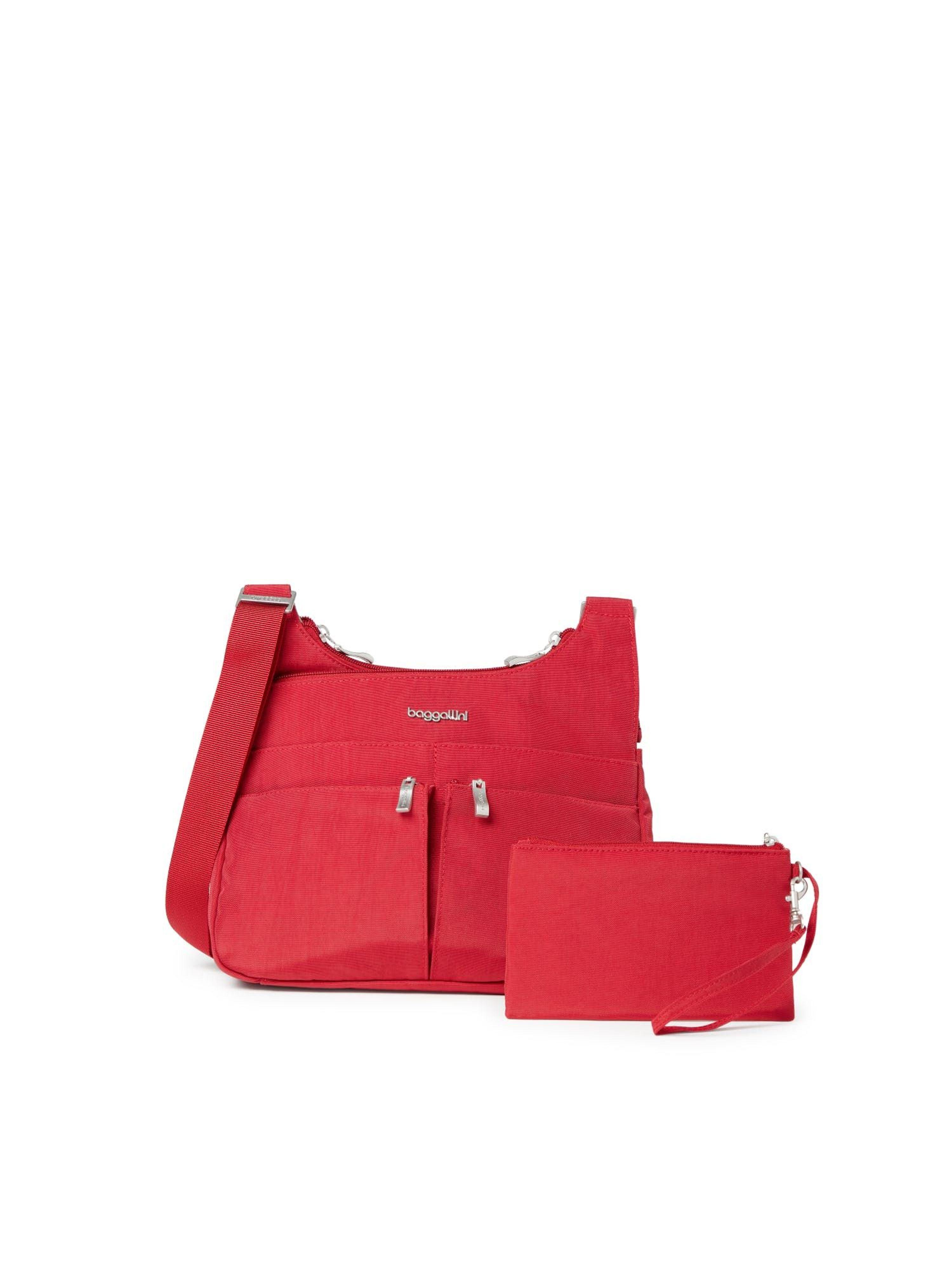 Baggallini Cross Over Crossbody With Rfid Bag in Red Lyst