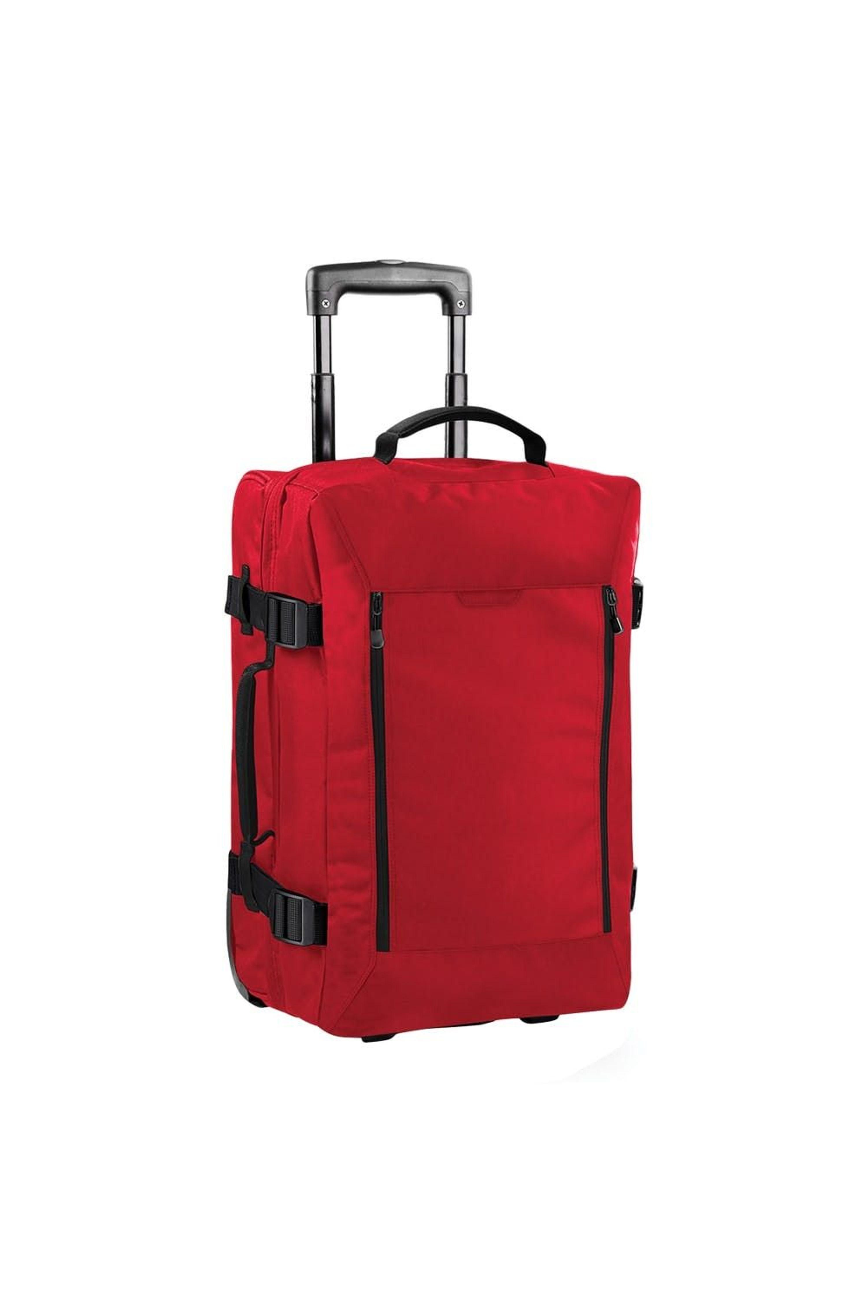Bagbase Escape Dual-layer Cabin Wheelie Travel Bag/suitcase in Red | Lyst