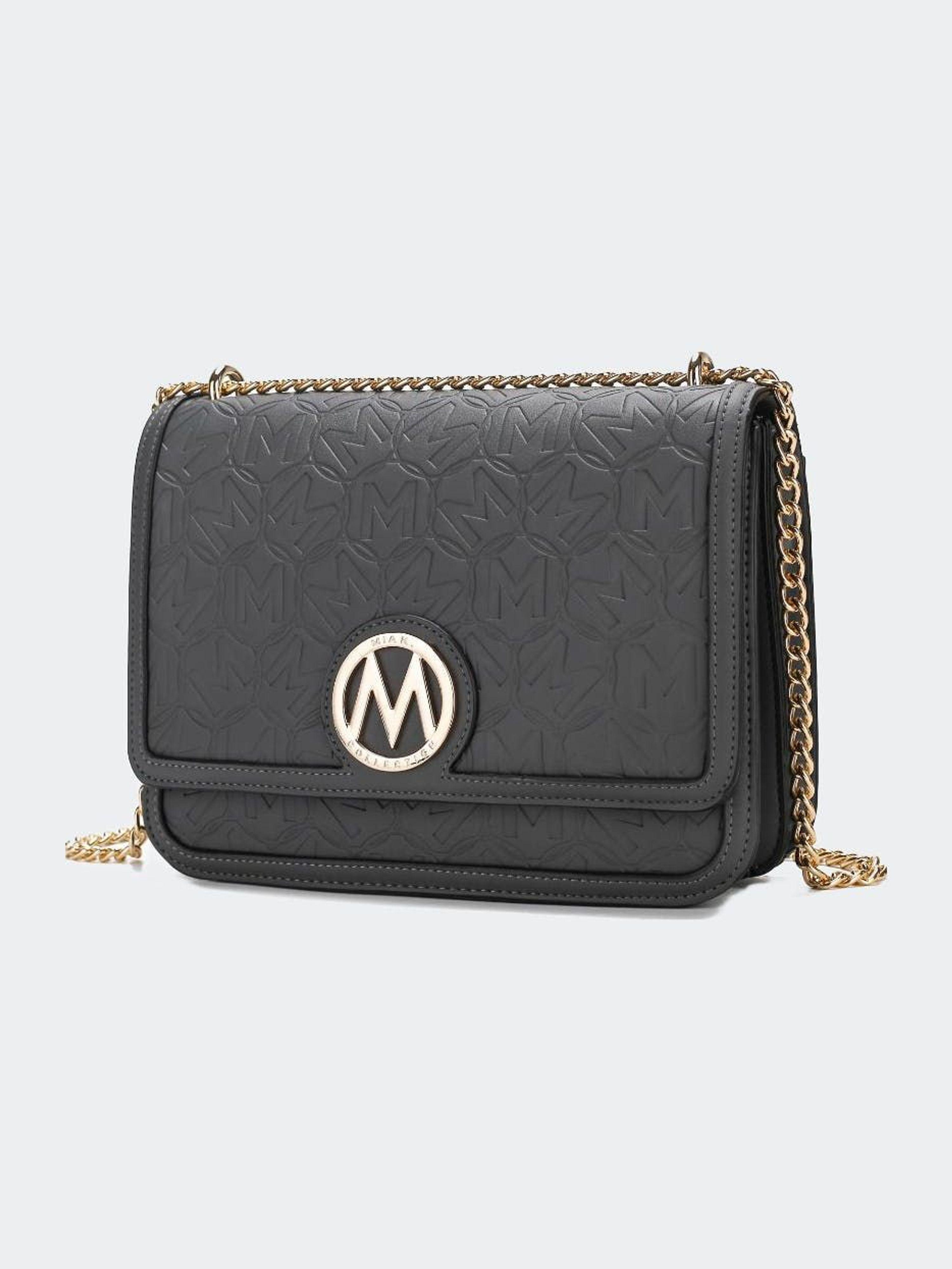 MKF Collection Brooklyn Crocodile Embossed Vegan Leather Womens Shoulder Bag by Mia K - Yellow