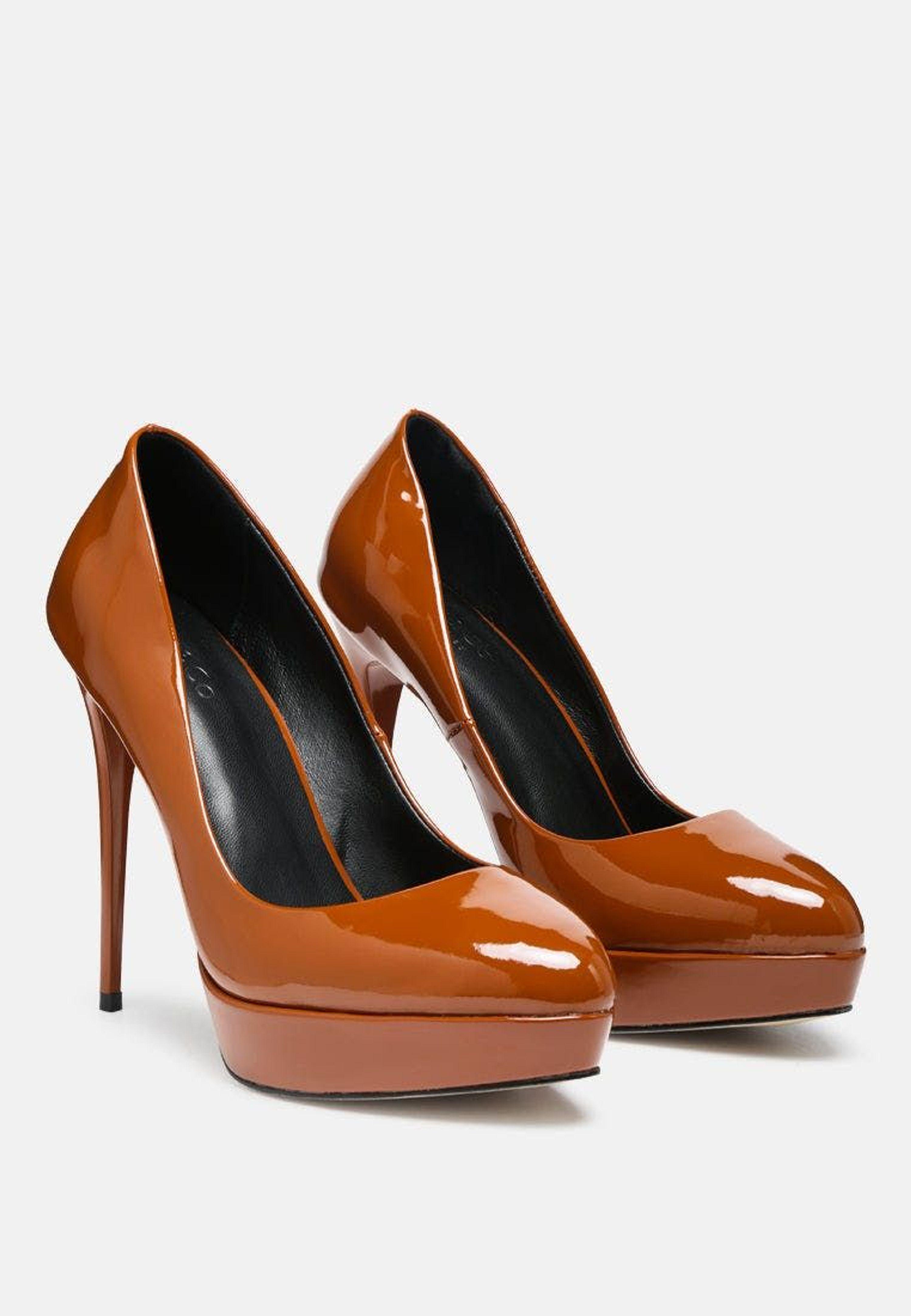 Rag & Co Faustine High Heel Dress Shoe in Brown | Lyst