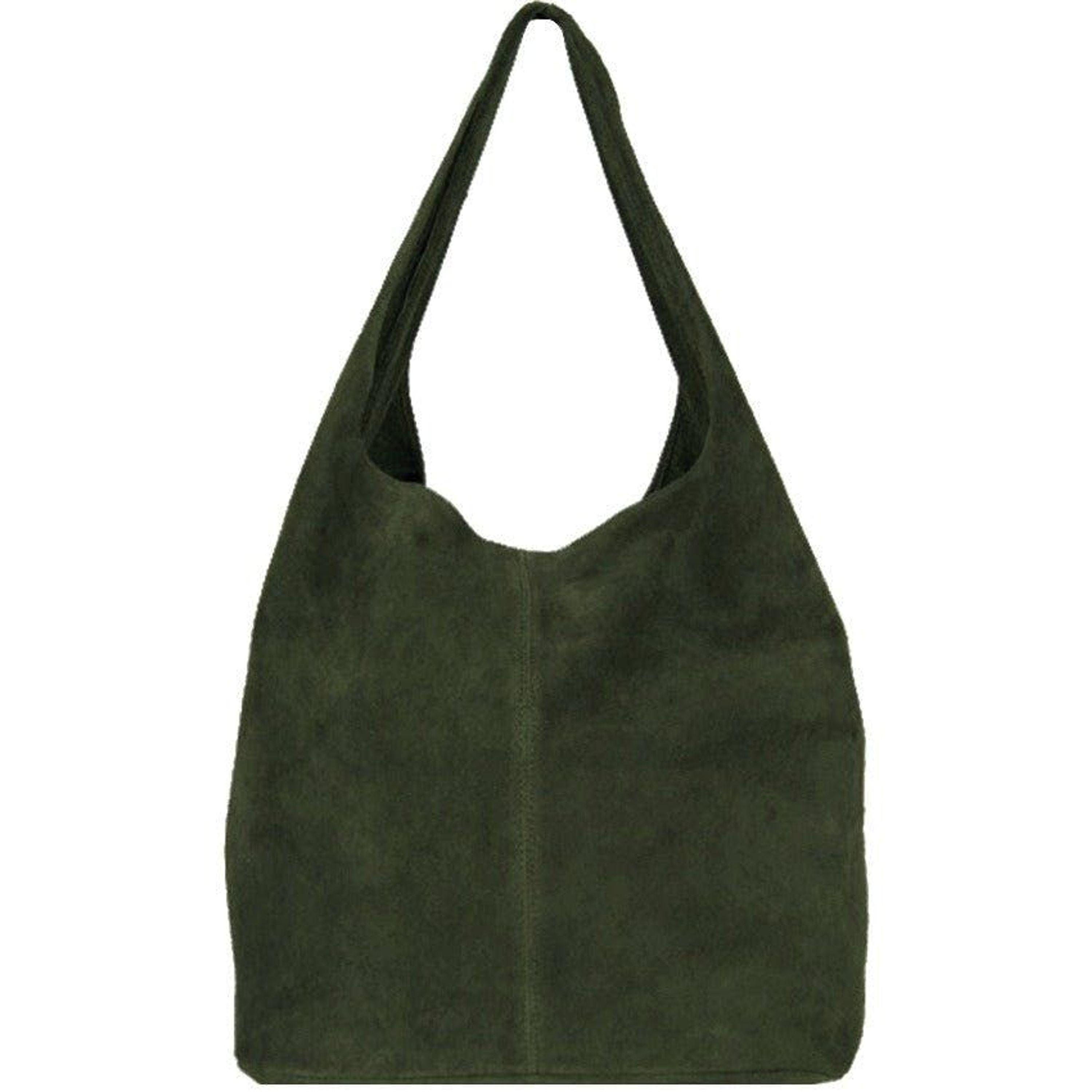 Sostter Olive Green Soft Suede Hobo Shoulder Bag | Lyst