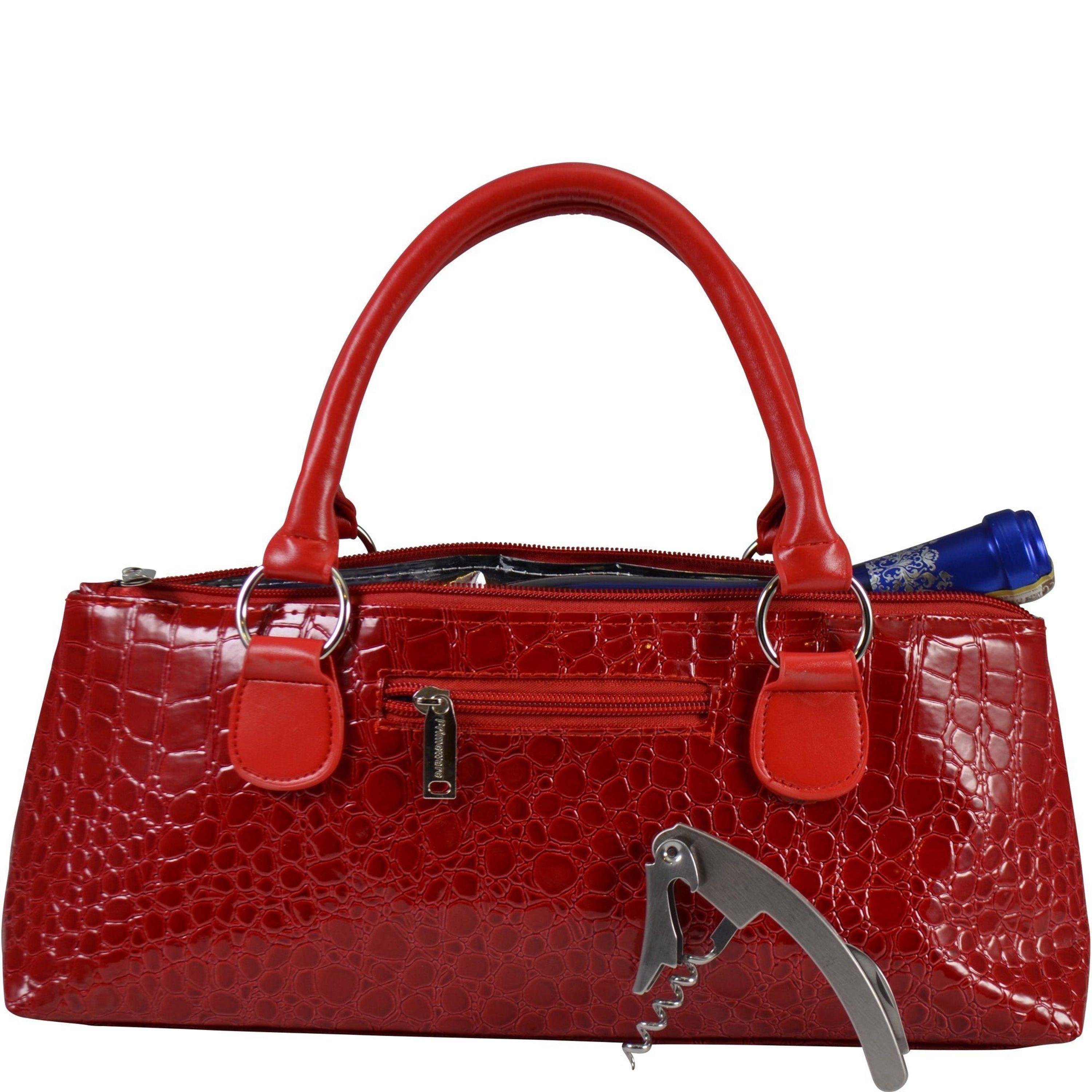 Primeware Inc. Wine Clutch Croc Design in Black Lyst