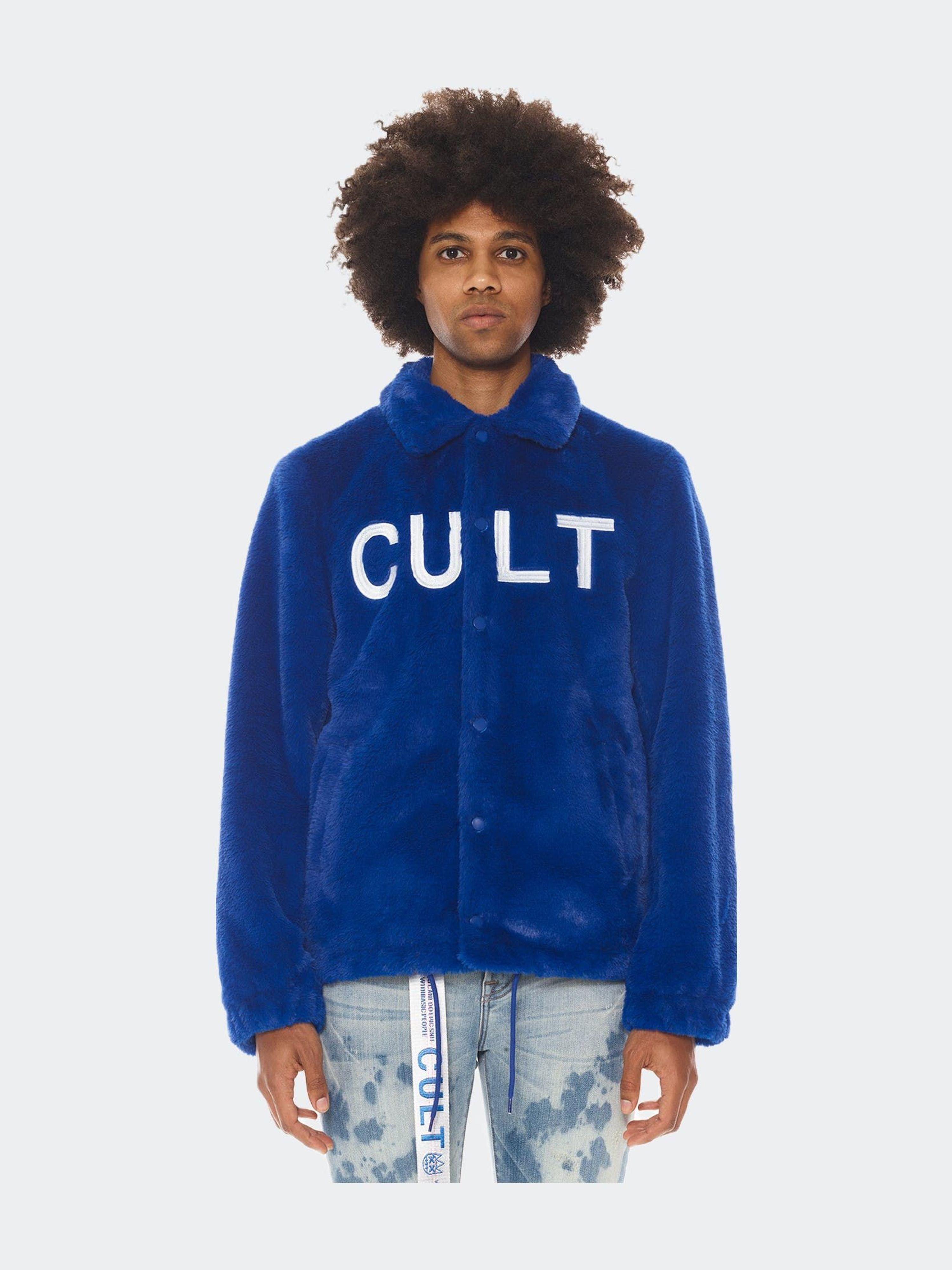 Injectie aanval meer Cult Of Individuality Polar Fleece Coach Jacket in Blue | Lyst