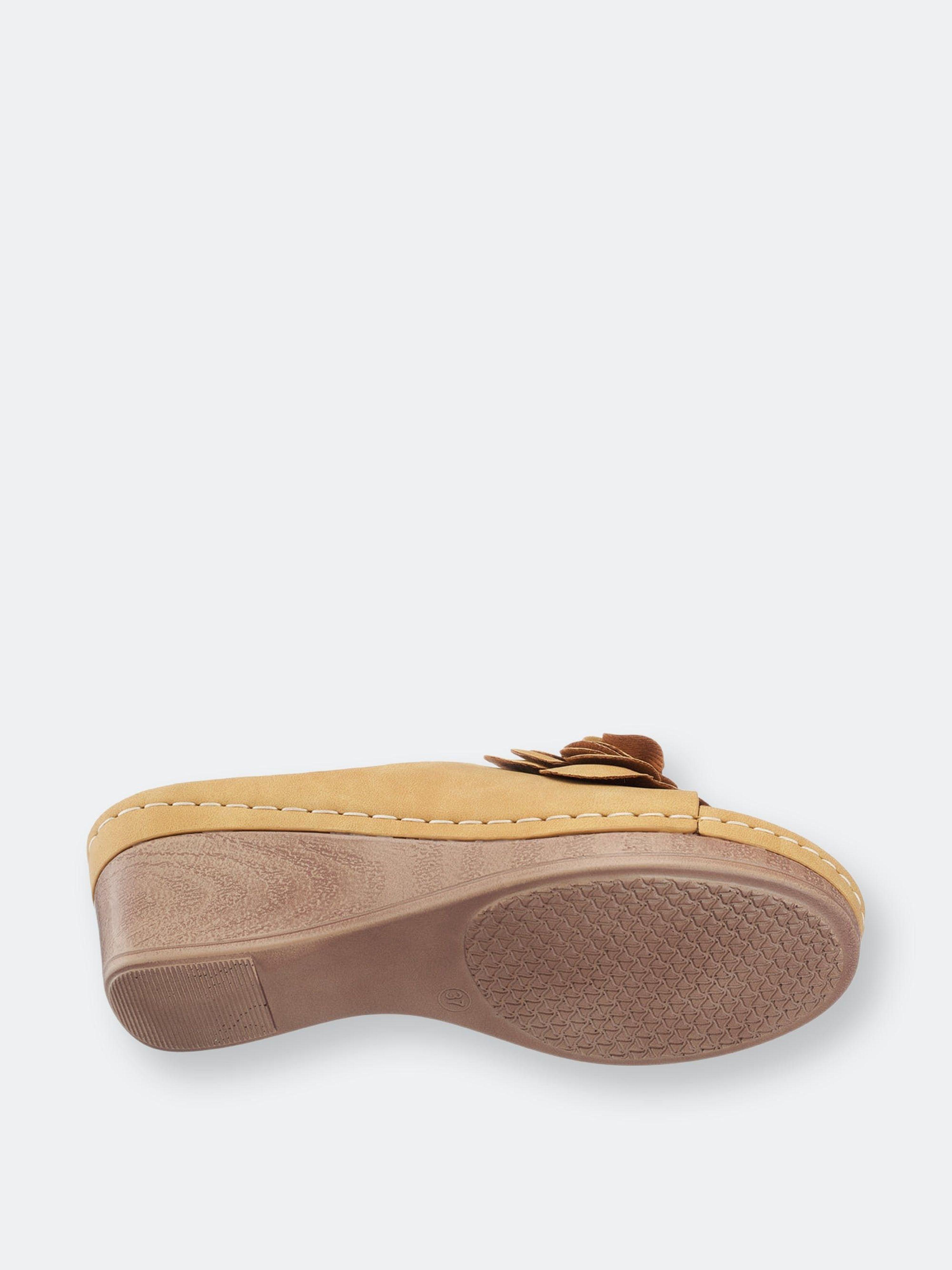 Gc Shoes Tokyo Yellow Wedge Sandals in Natural | Lyst