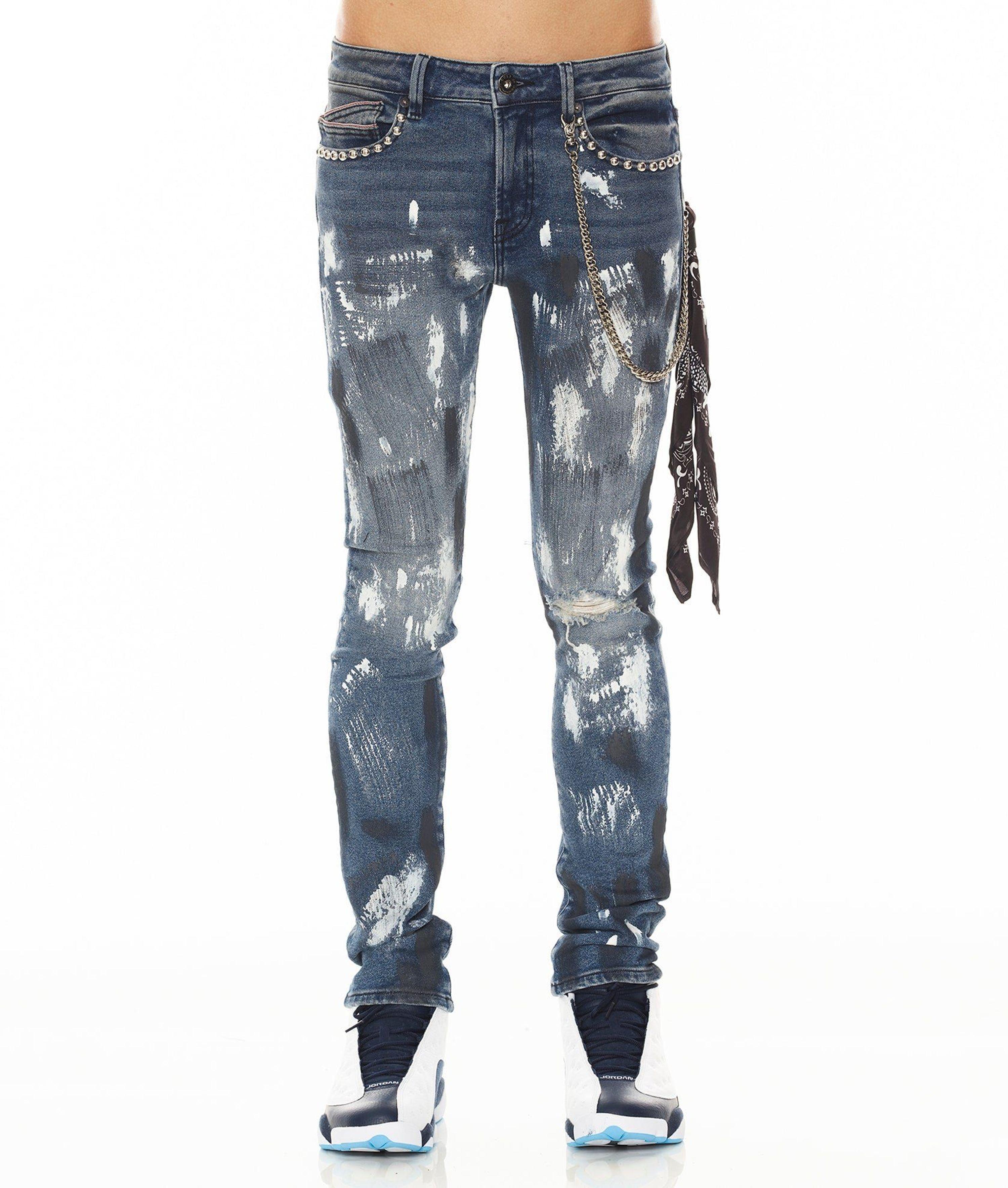 Cult Of Individuality Punk Super Skinny Jeans in Blue for Men Lyst