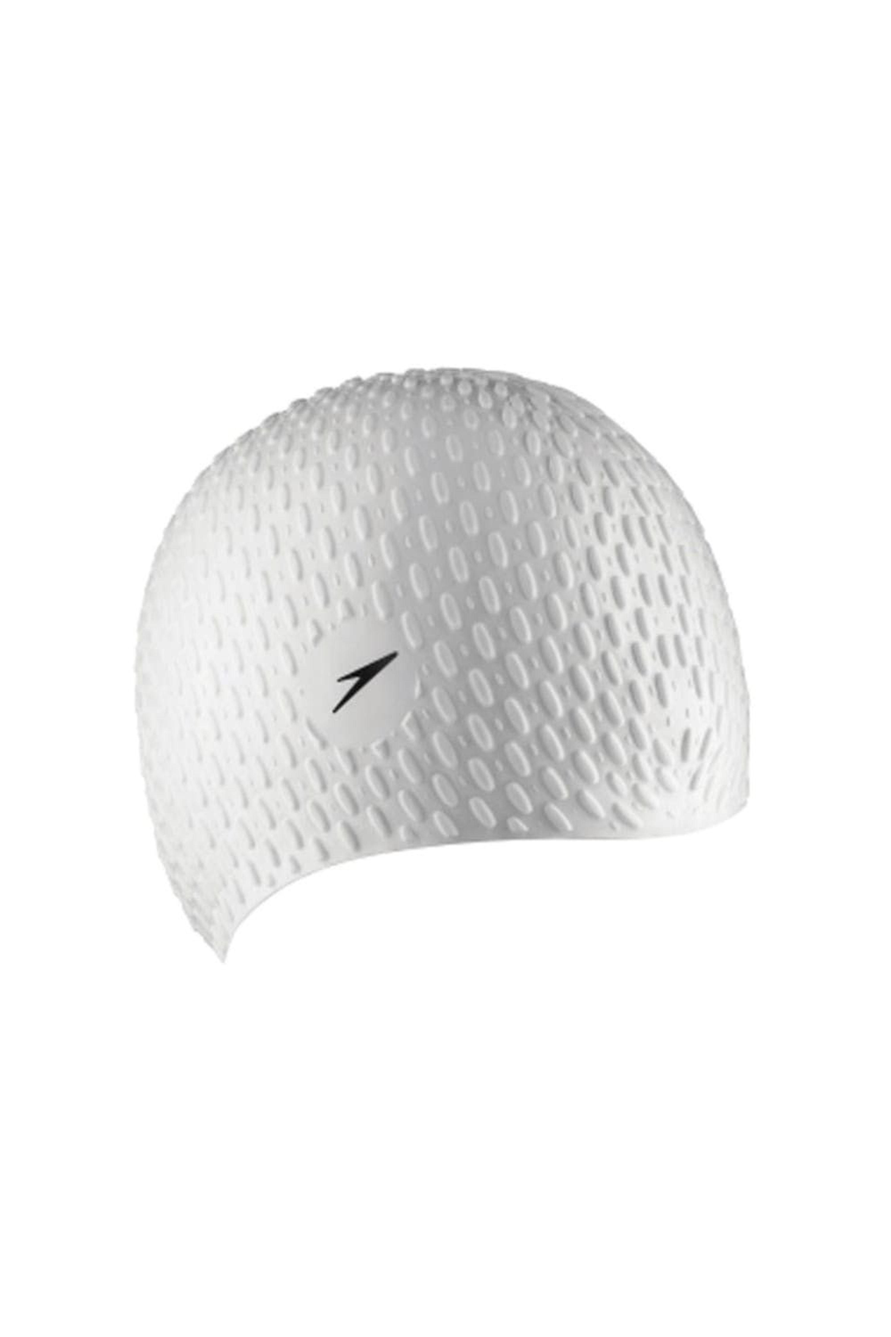 Speedo Adult Bubble Swim Cap in Gray Lyst
