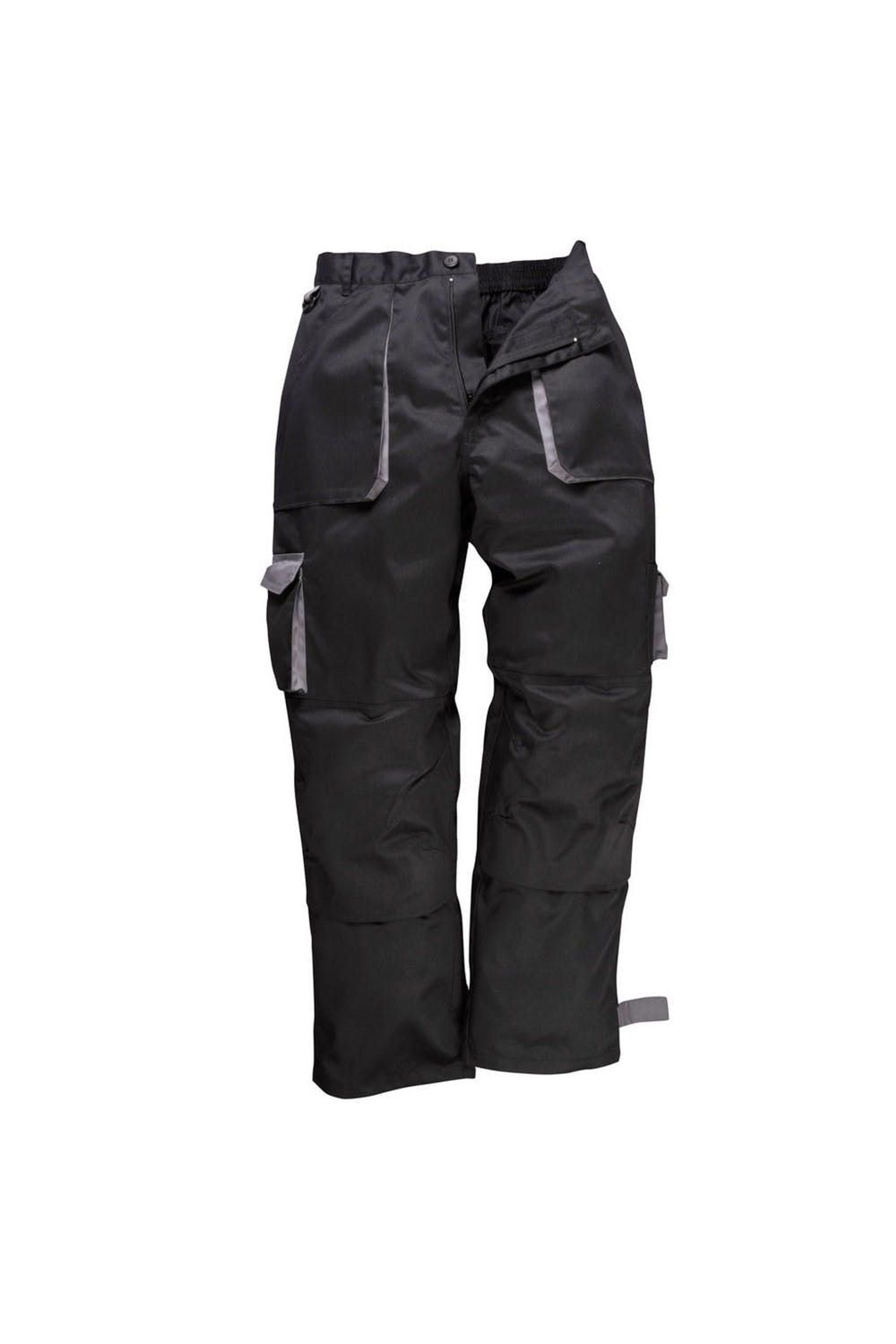 Portwest Texo Contrast Workwear Trousers / Work Pants in Black for Men |  Lyst