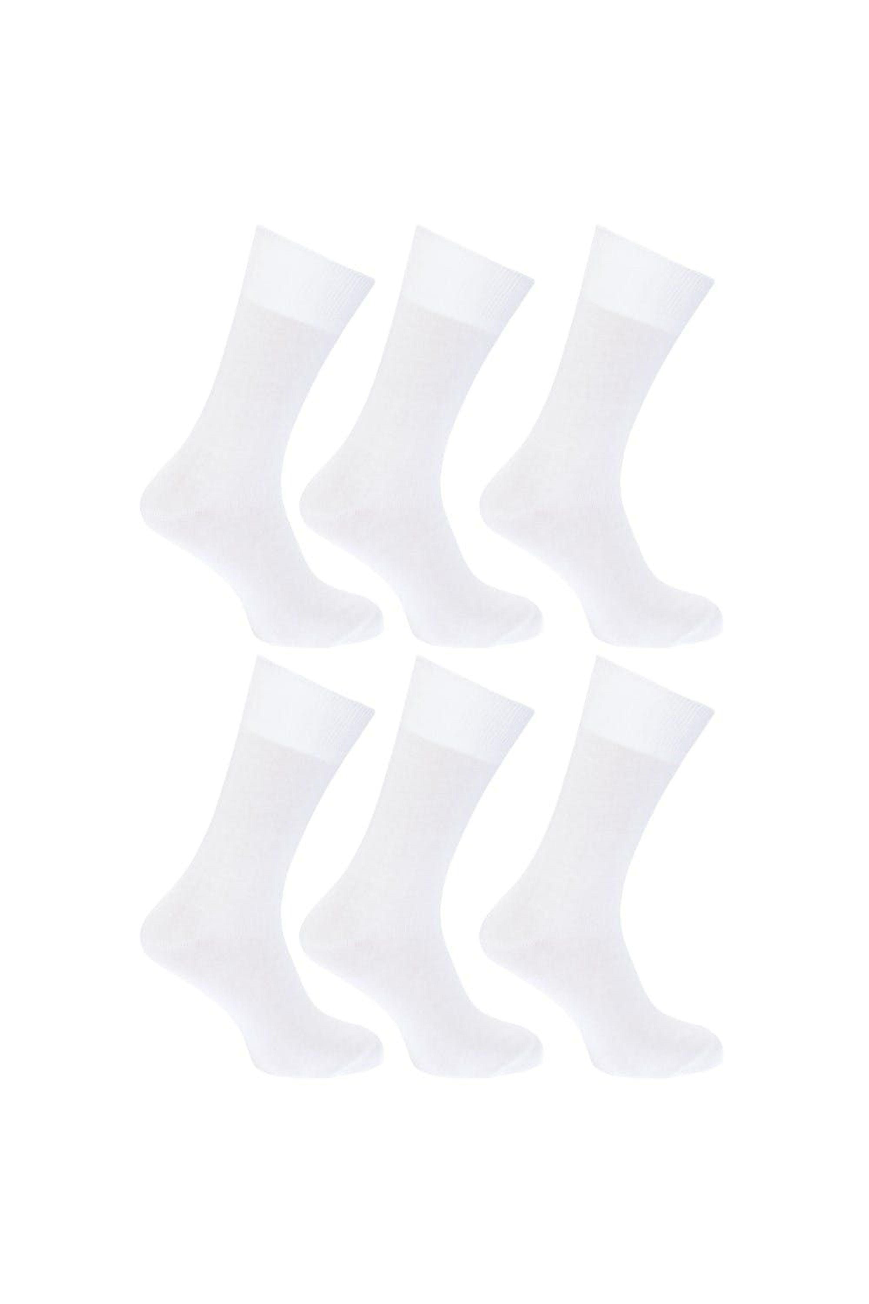 floso Plain 100% Cotton Socks in White | Lyst