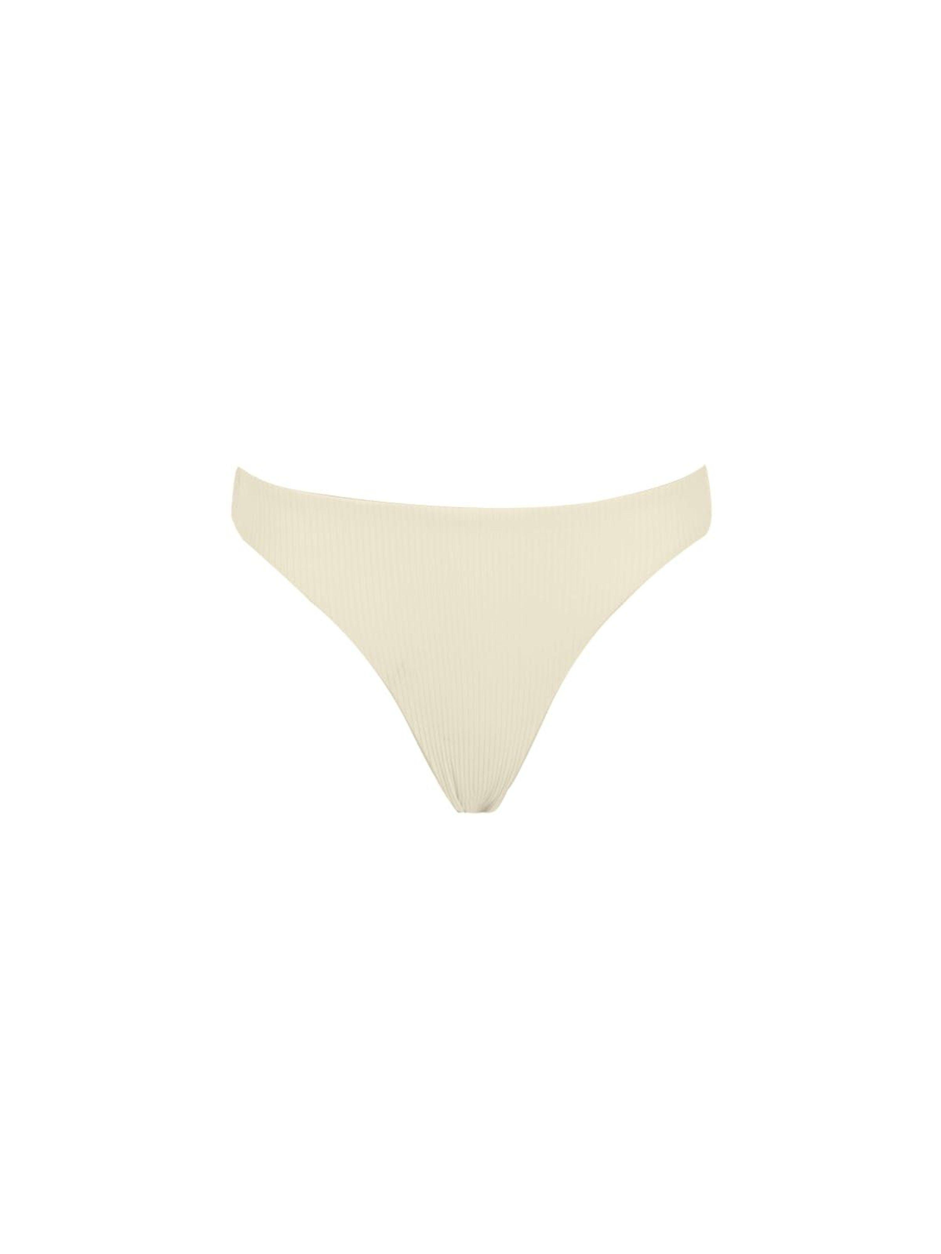 Bromelia Swimwear Bonito Ruched Bikini Bottoms in White | Lyst