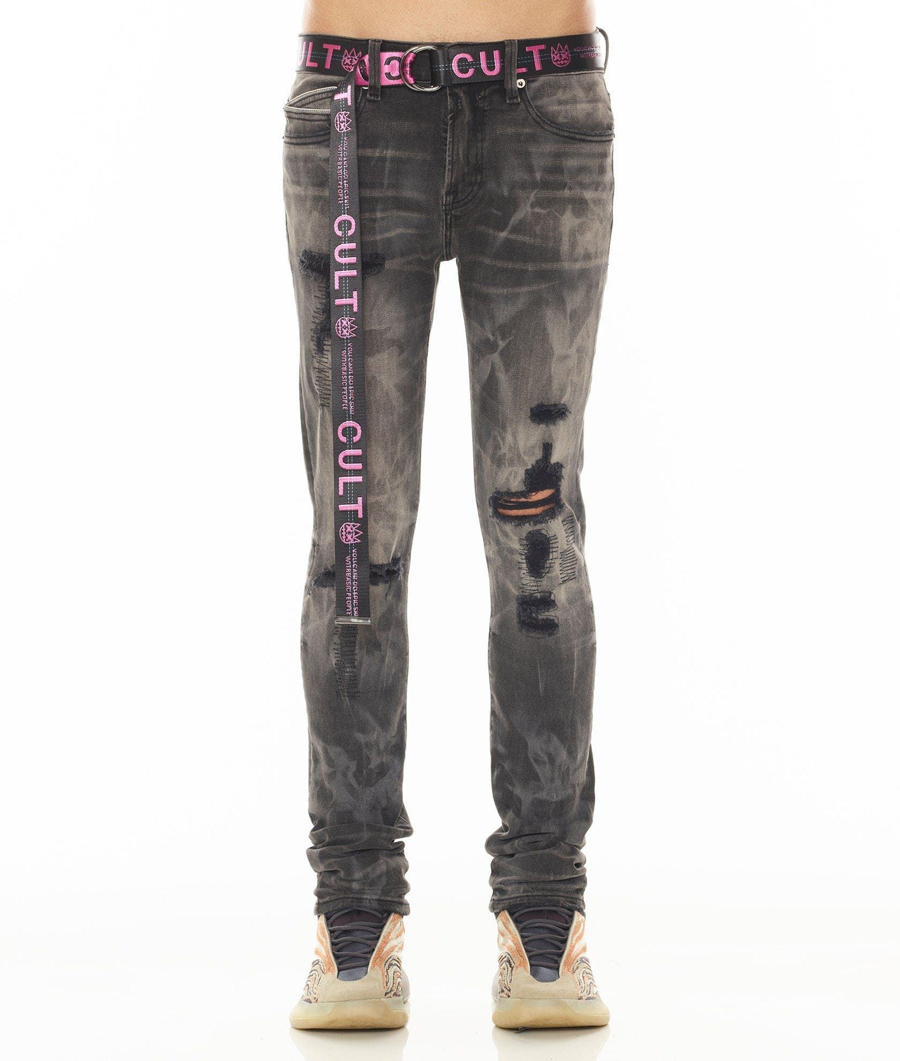 Cult Of Individuality Punk Super Skinny Jeans in Gray | Lyst