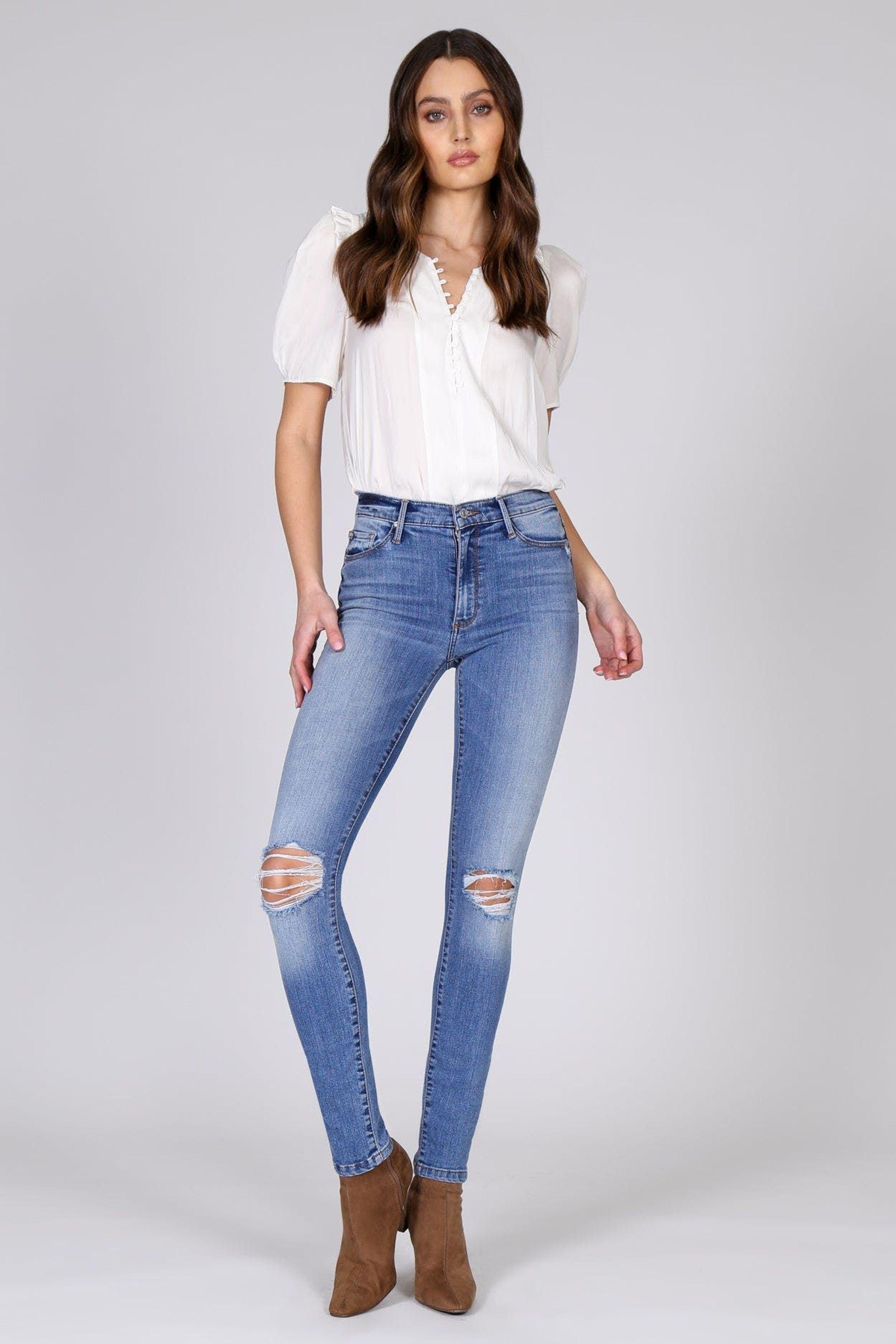 Black Orchid Gisele High Rise Skinny Jeans in Blue | Lyst